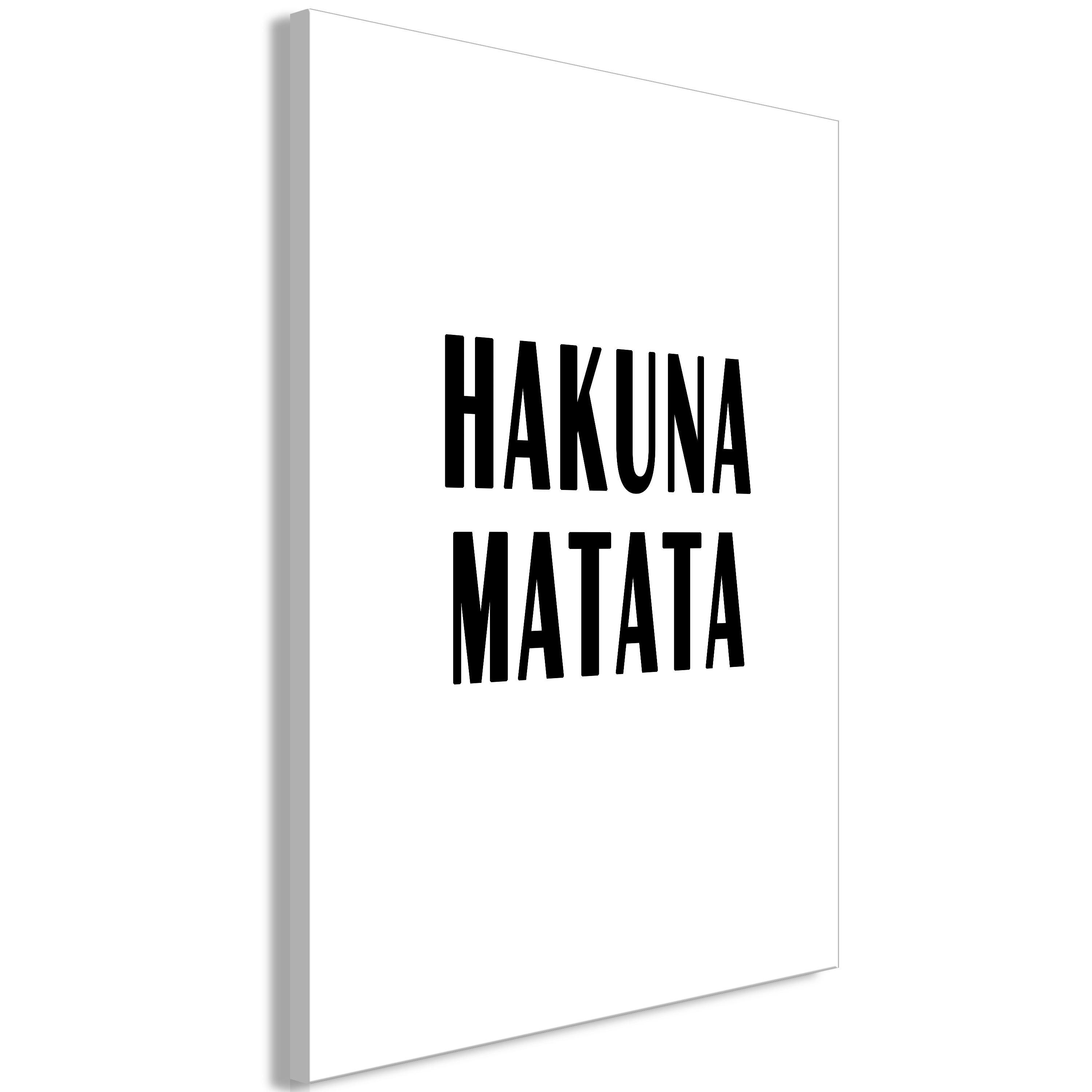 Canvas Print - Hakuna Matata (1 Part) Vertical - 40x60