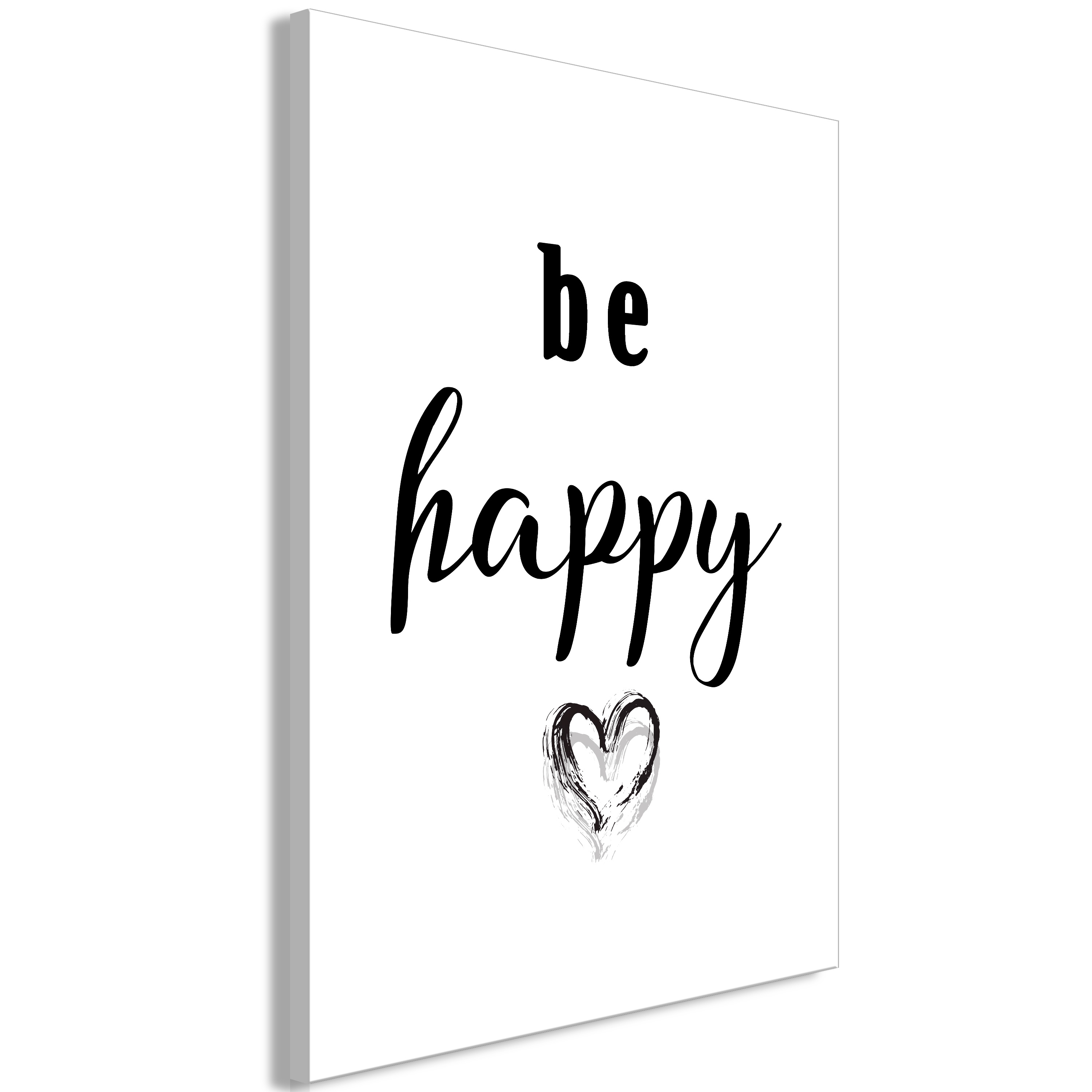 Canvas Print - Be Happy (1 Part) Vertical - 40x60