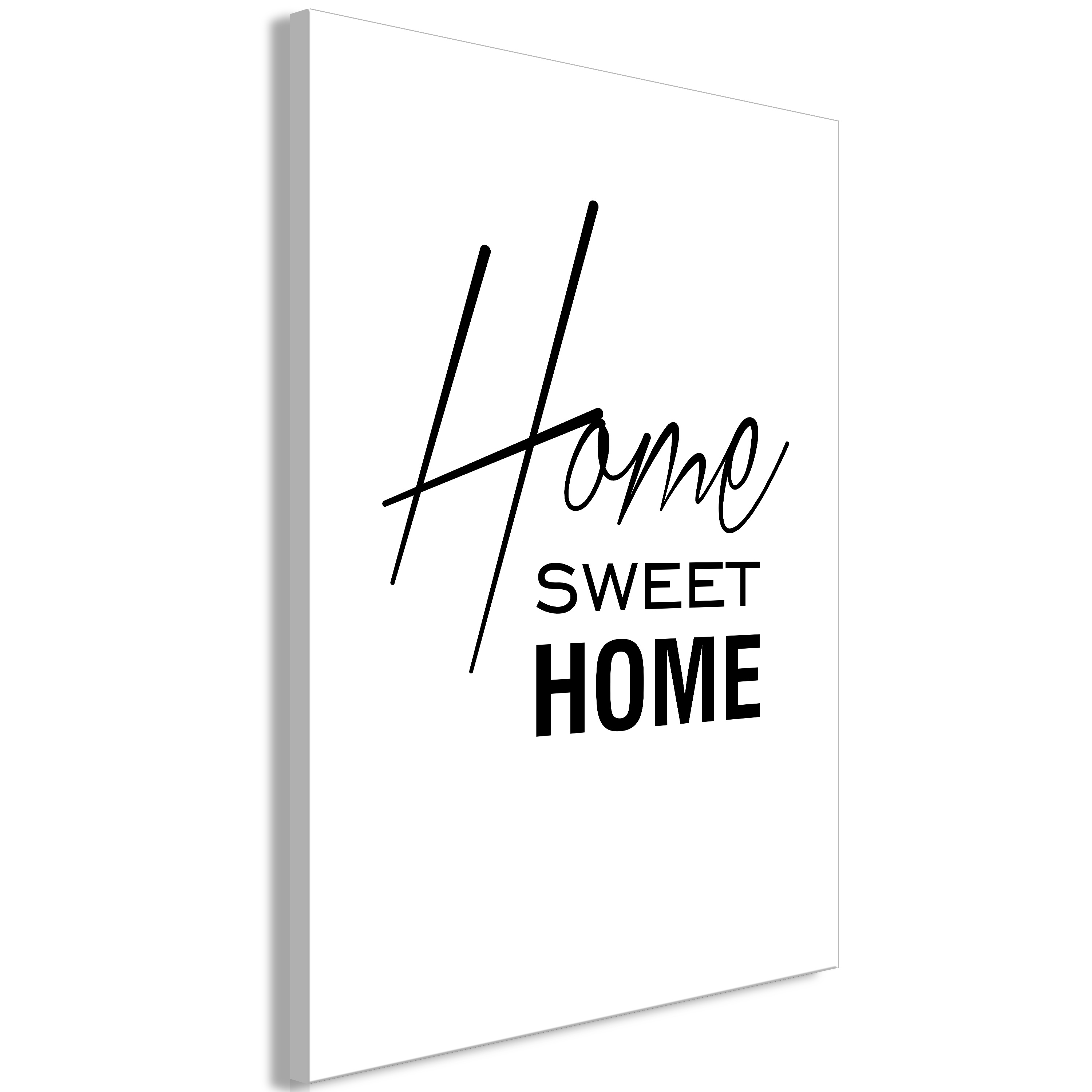 Canvas Print - Black and White: Home Sweet Home (1 Part) Vertical - 40x60