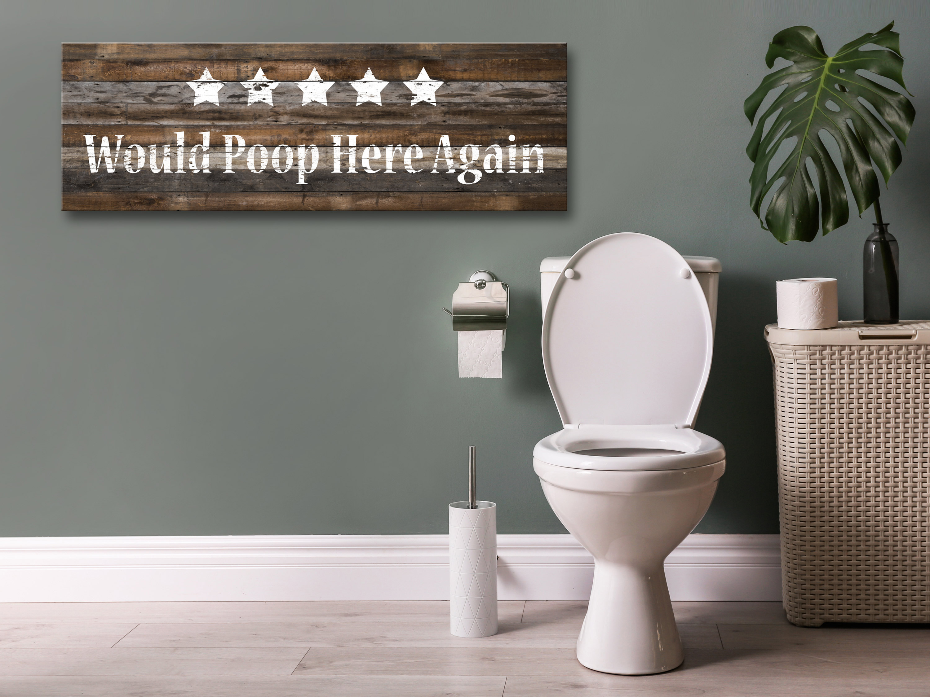 TOILET Canvas Print Framed Wall Art Picture Photo Image mA0964ba eBay