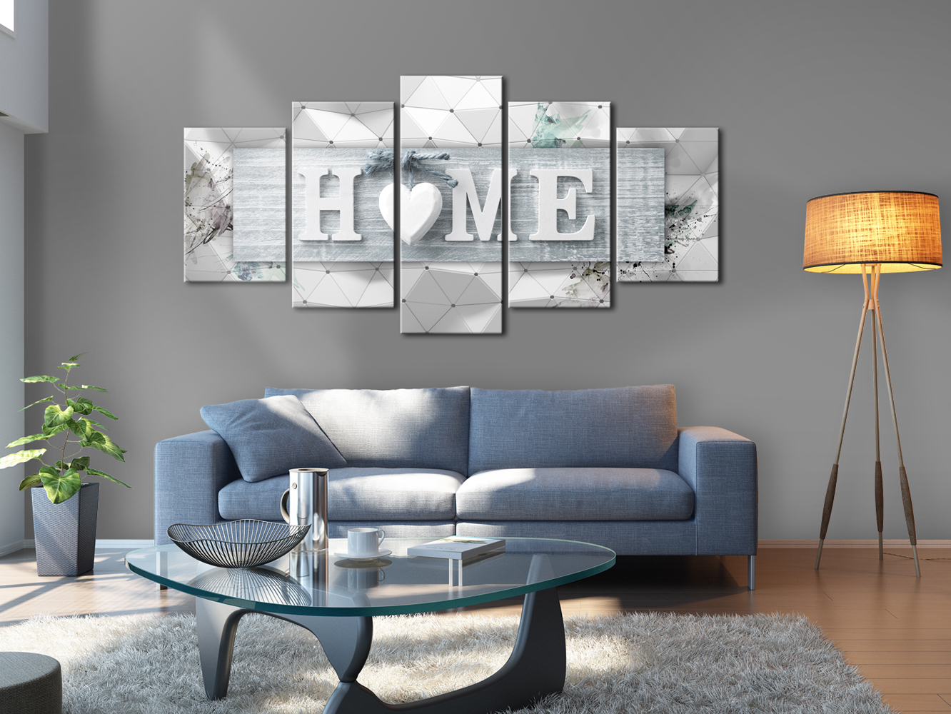 Leinwand Bild XXL Format Wandbilder Wohnung Deko Kunstdrucke MADE IN GERMANY Fertig zum Aufhängen 020652a Bilder Herz Holz Wandbild 100 x 50 cm Vlies