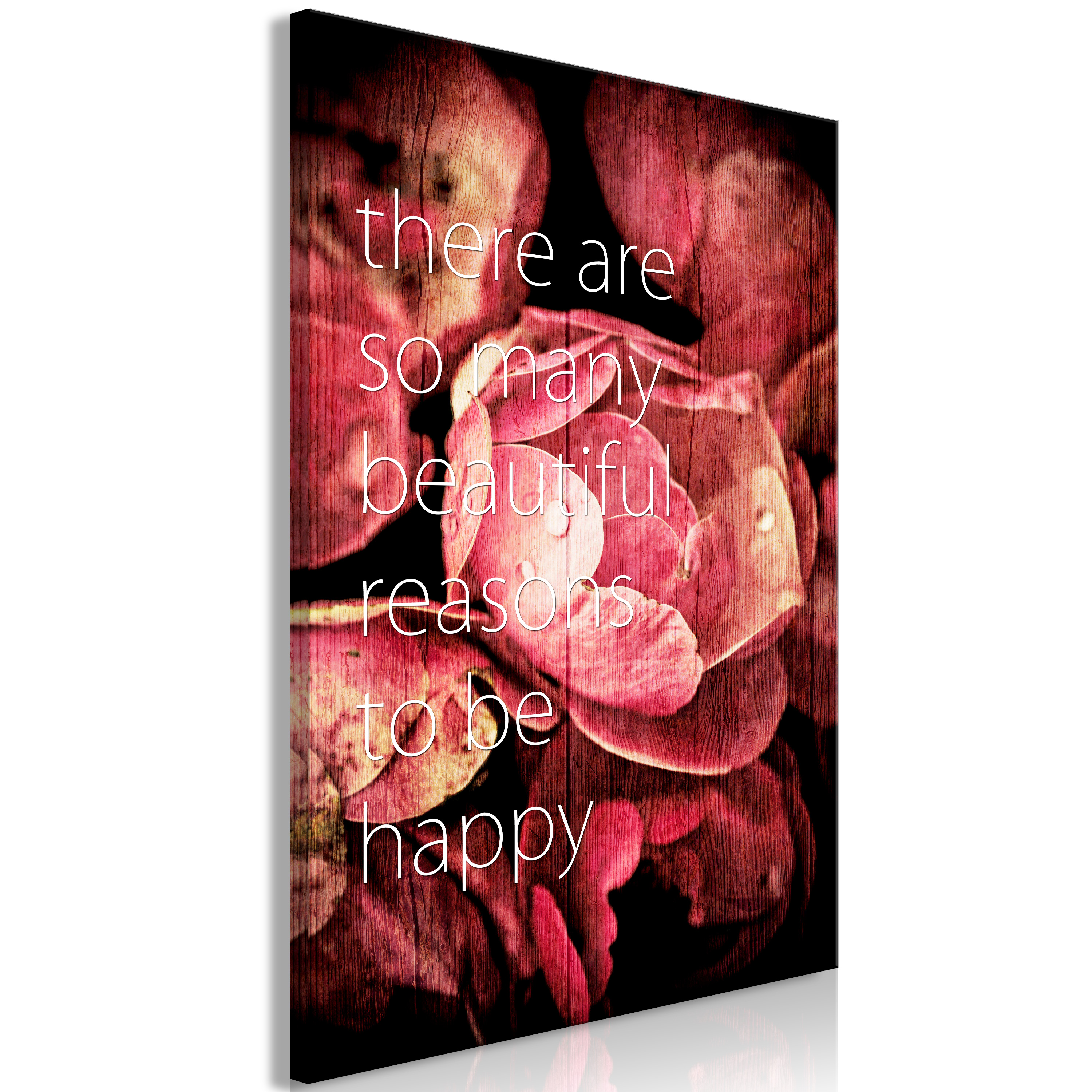 Canvas Print - There Are so Many Beautiful Reasons to Be Happy (1 Part) Vertical - 80x120