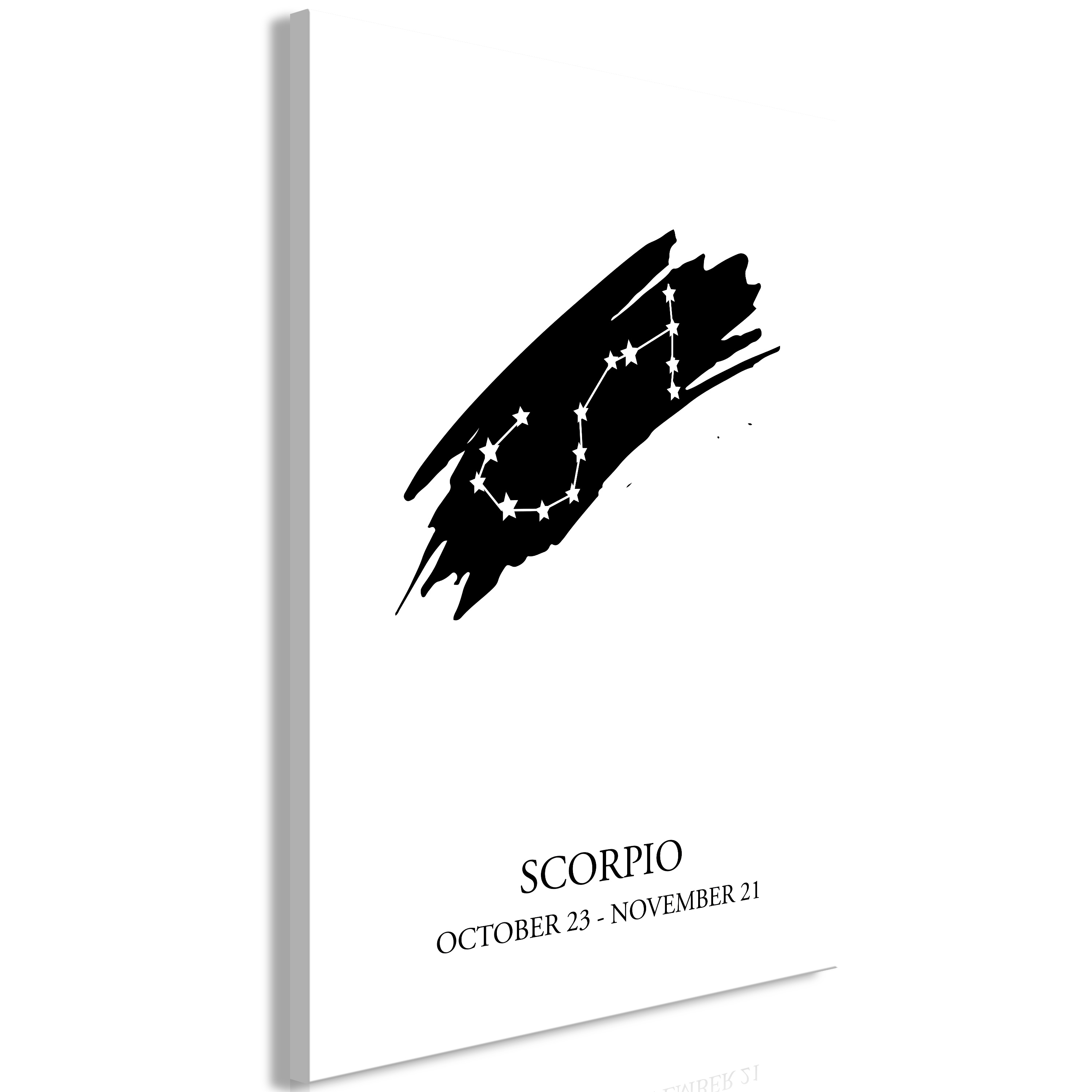Canvas Print - Zodiac Signs: Scorpio (1 Part) Vertical - 40x60