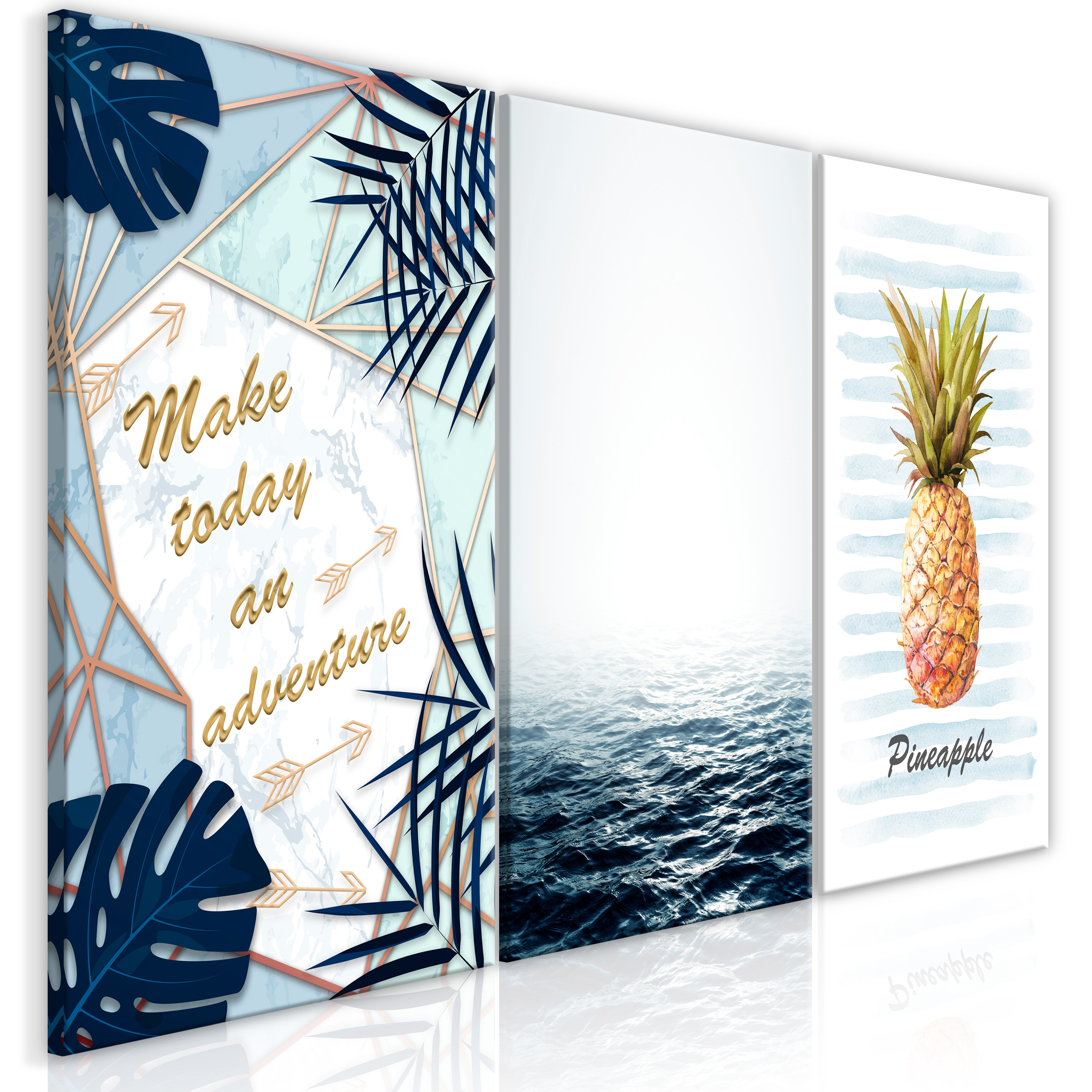 Canvas Print - Pineapple Quote (3 Parts) - 120x60