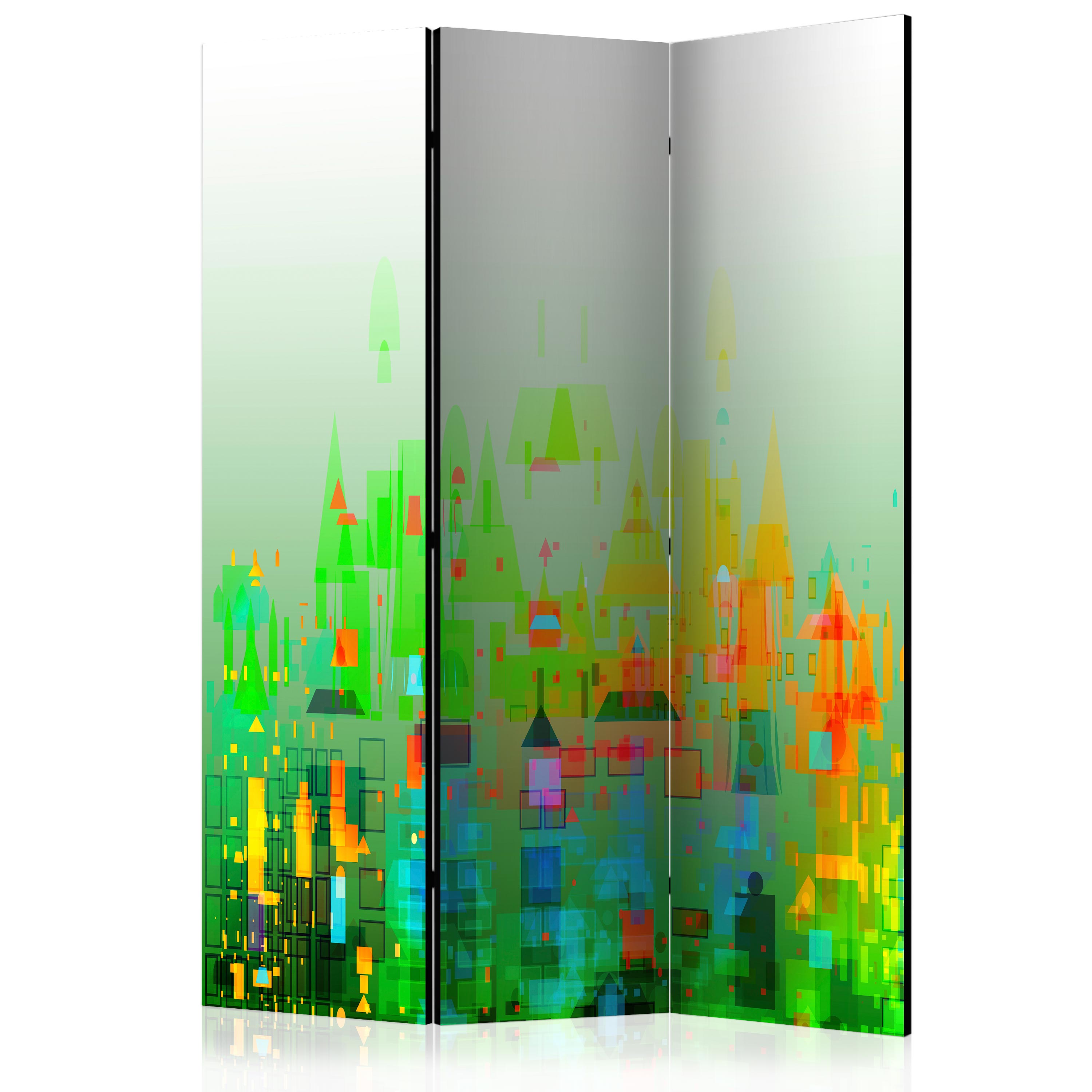 Room Divider - Abstract City [Room Dividers] - 135x172