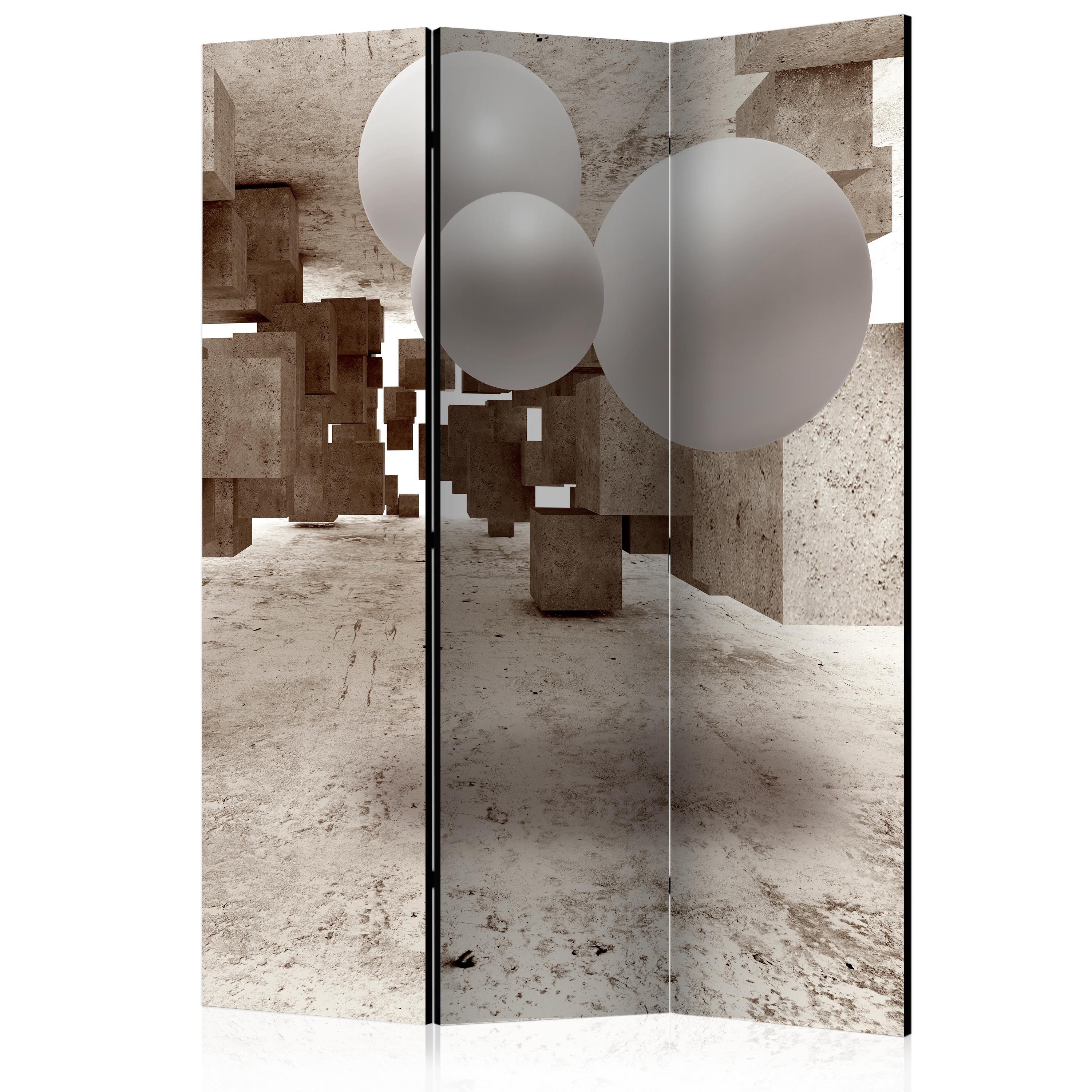 Room Divider - Concrete Maze [Room Dividers] - 135x172