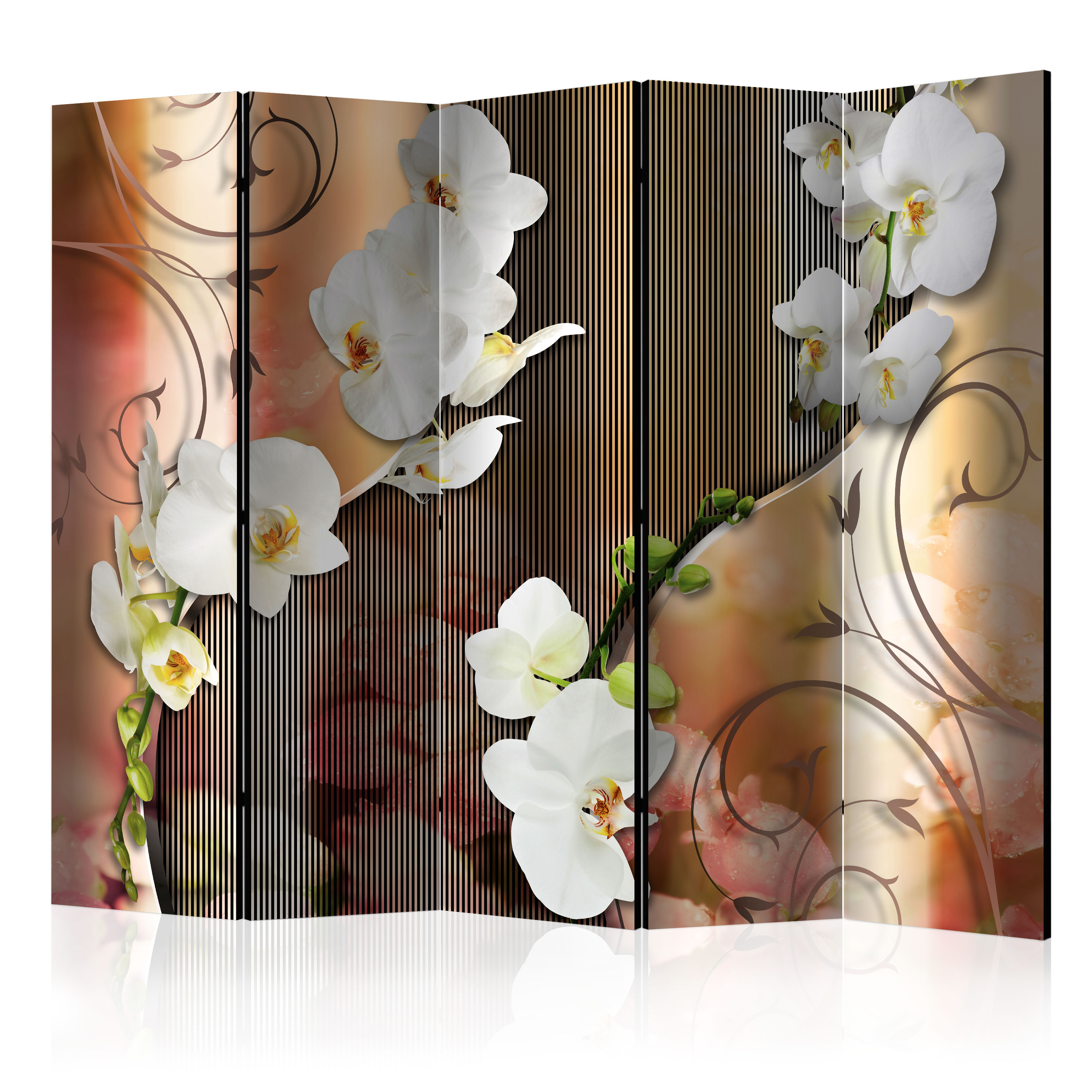 DECORATIVE PHOTO FOLDING SCREEN WALL ROOM DIVIDER FLOWER 2 SIZES! eBay