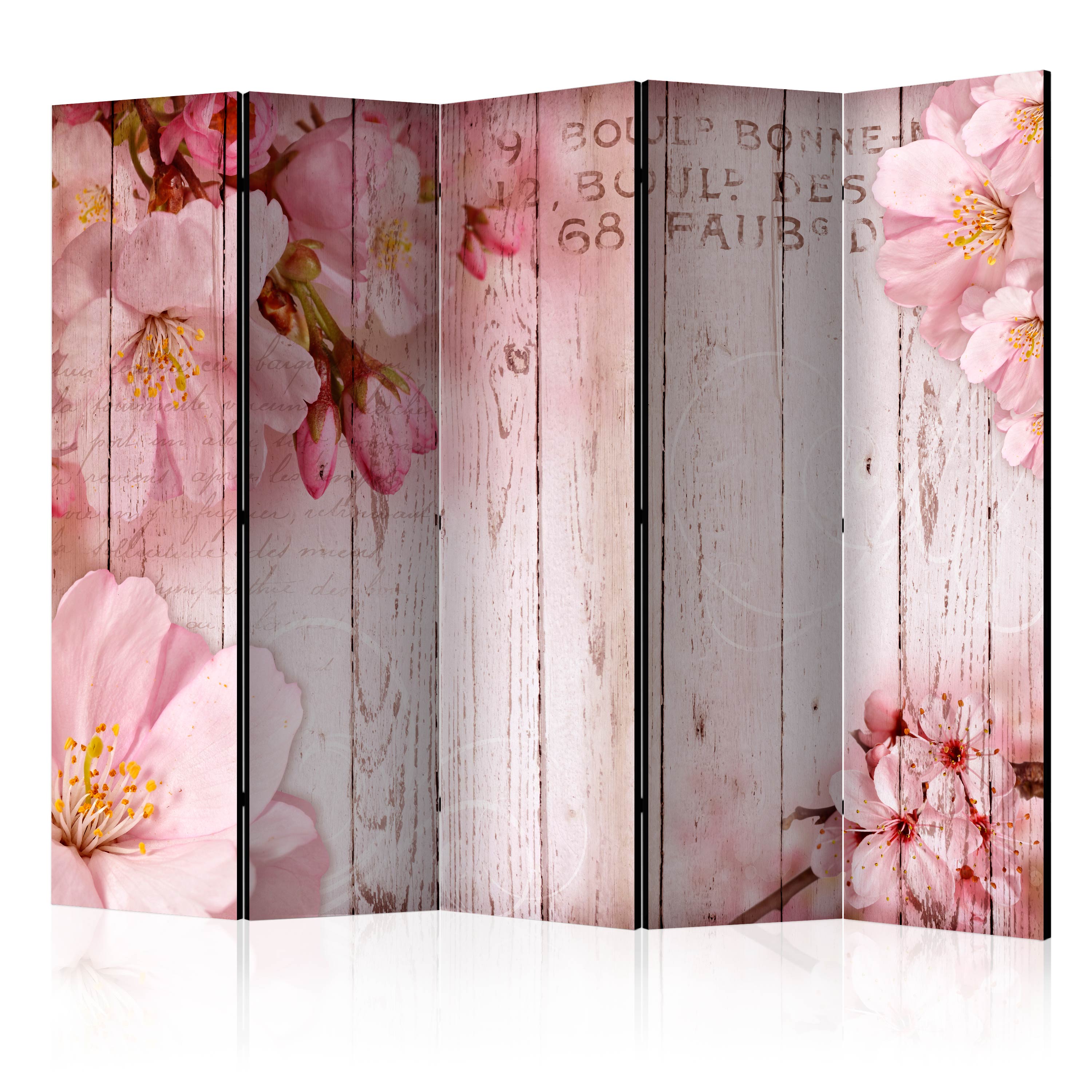 Room Divider - Pink apple blossoms II [Room Dividers] - 225x172