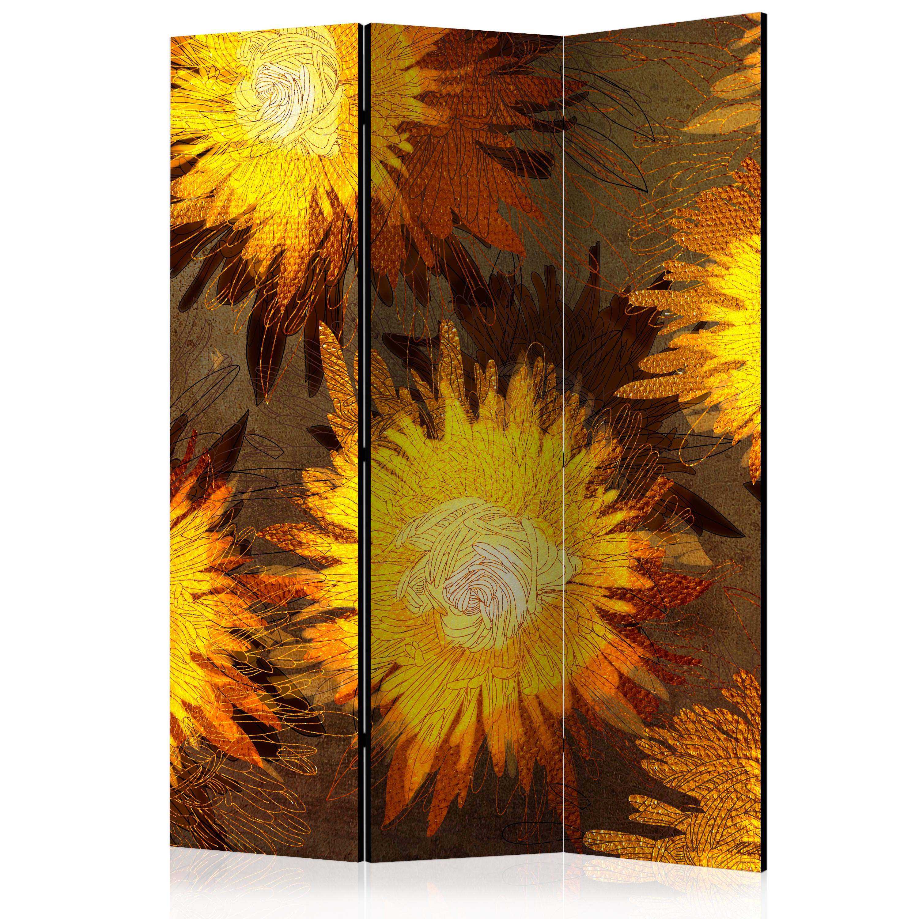 Room Divider - Sunflower dance [Room Dividers] - 135x172
