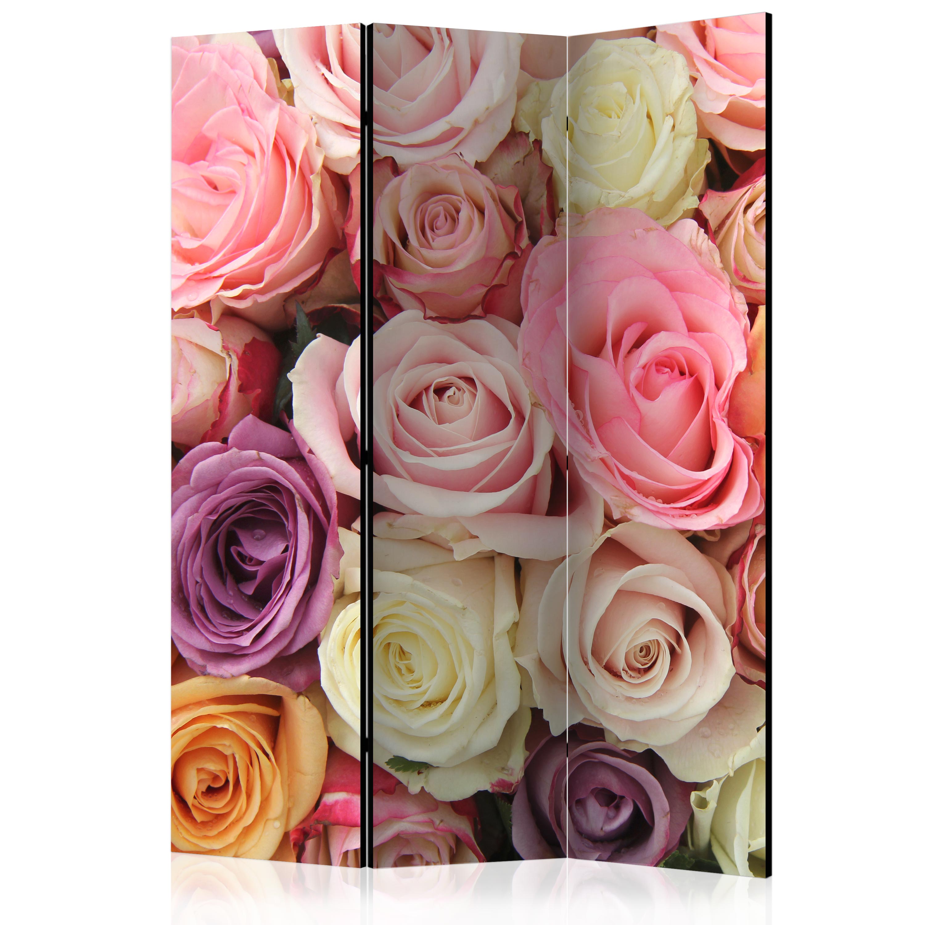 Room Divider - Pastel roses [Room Dividers] - 135x172