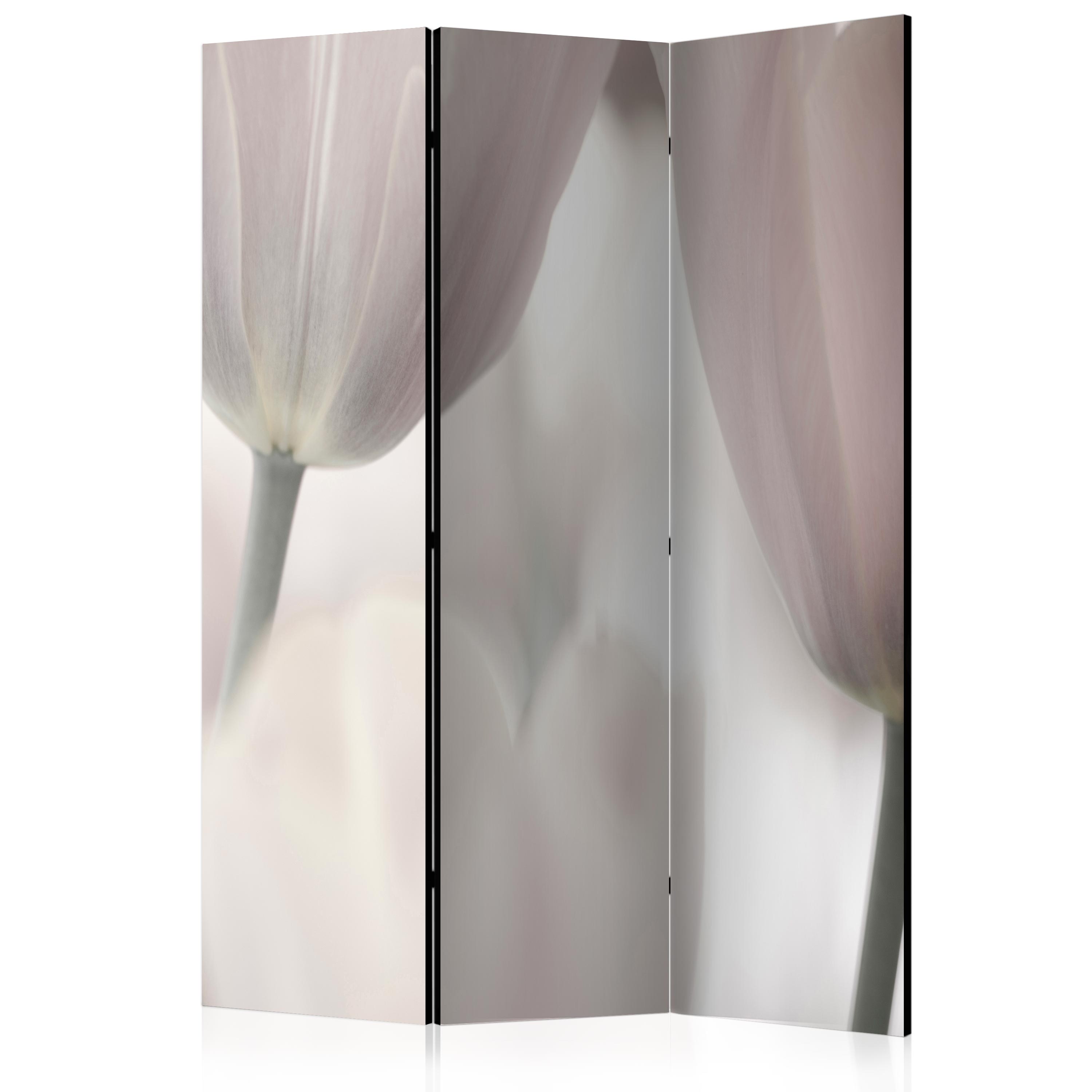 Room Divider - Tulips fine art - black and white [Room Dividers] - 135x172