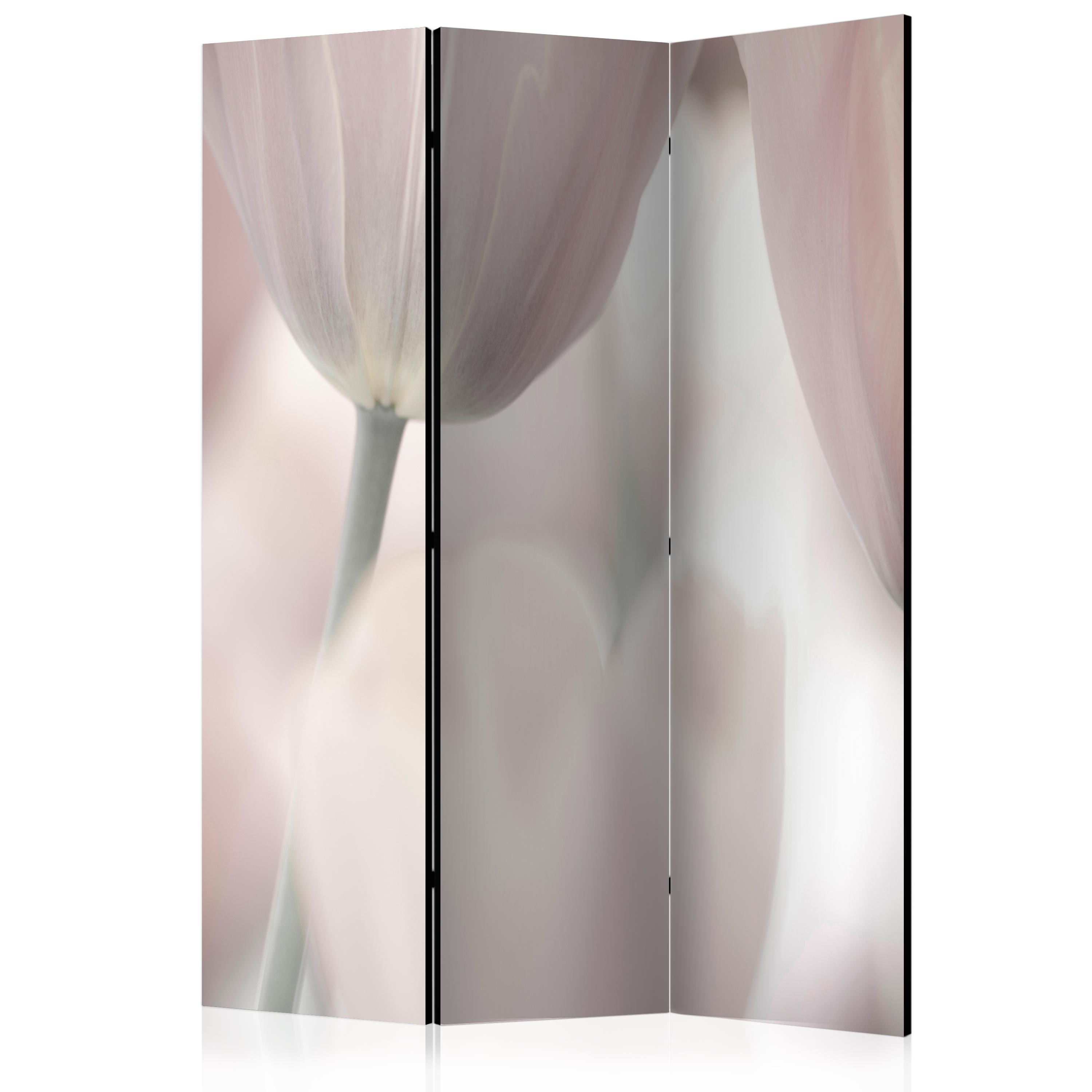 Room Divider - Tulips fine art - black and white [Room Dividers] - 135x172