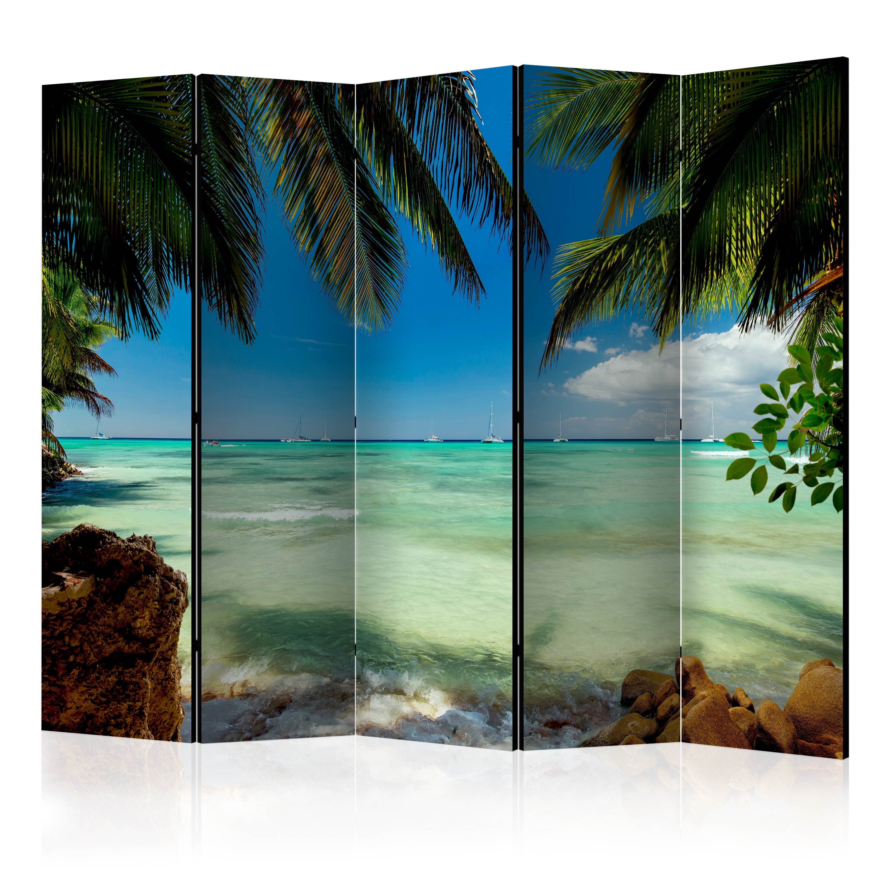 Room Divider - Relaxing on the beach II [Room Dividers] - 225x172
