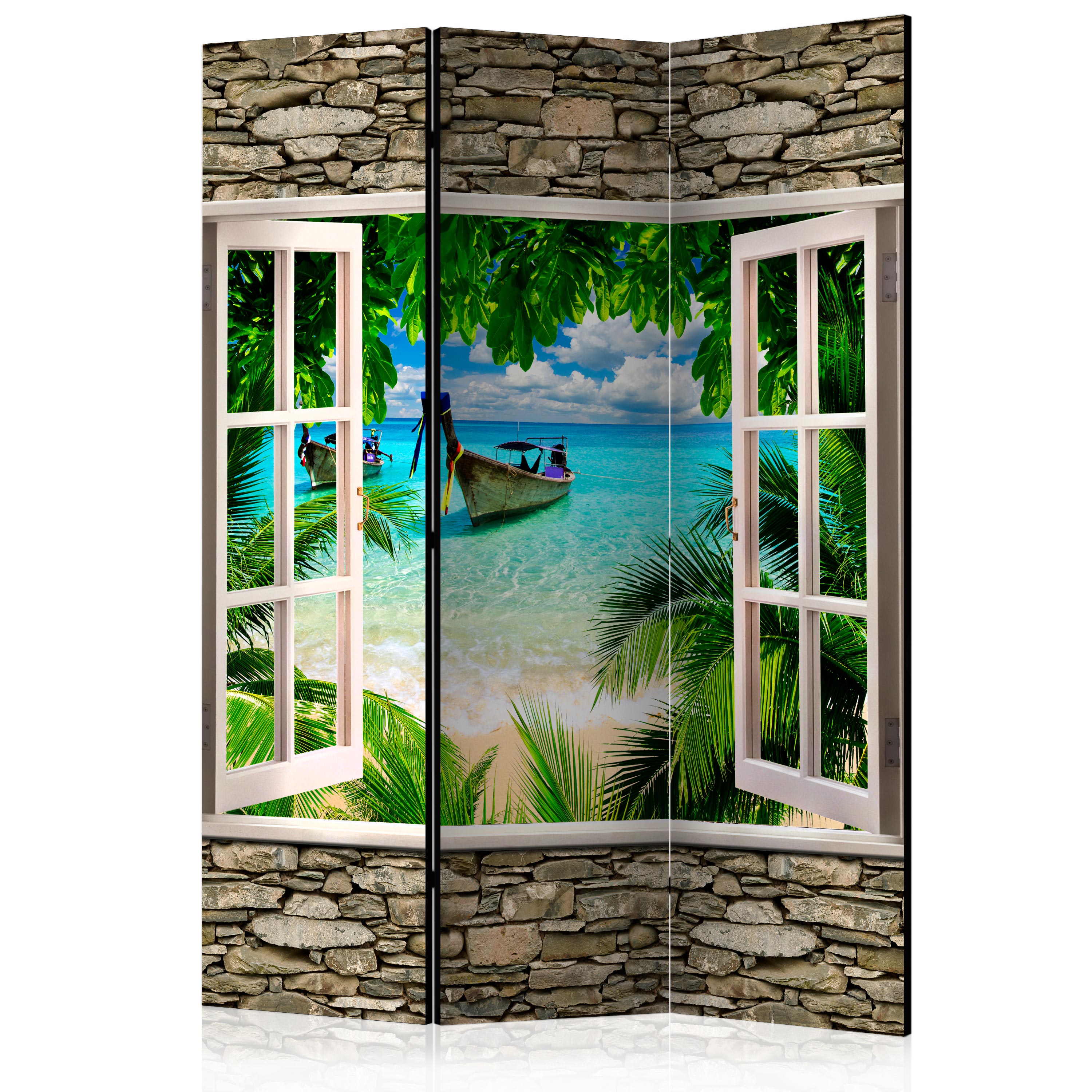 Room Divider - Tropical Beach [Room Dividers] - 135x172