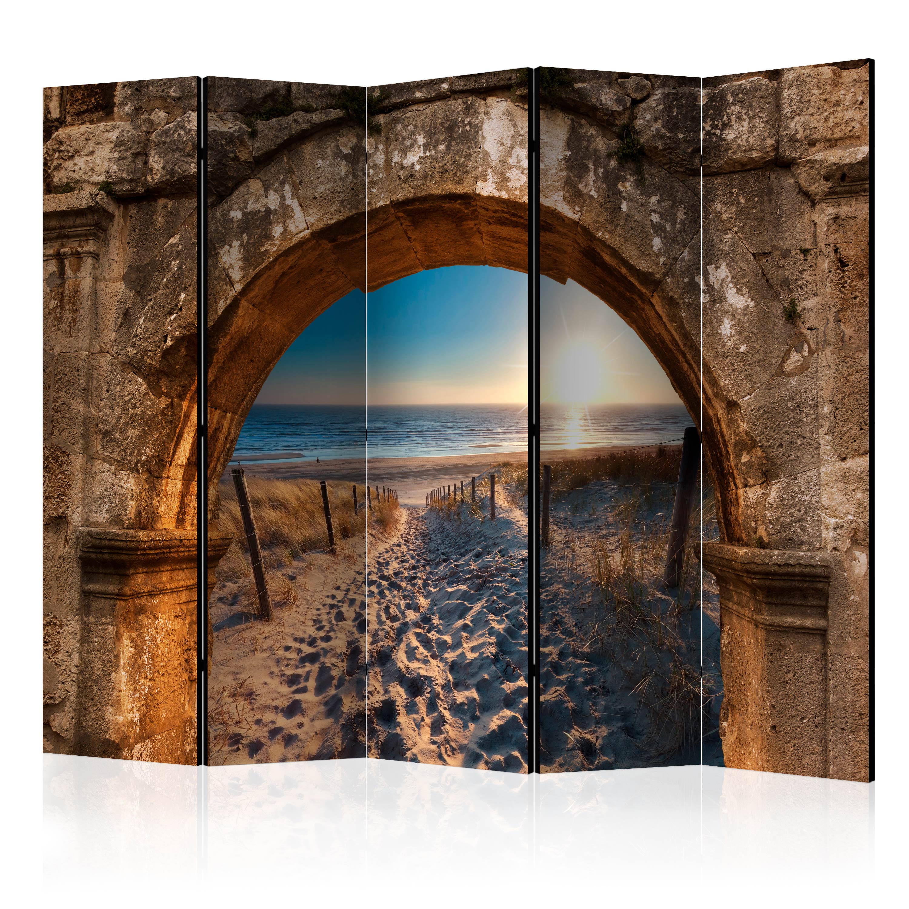 Room Divider - Arch and Beach II [Room Dividers] - 225x172