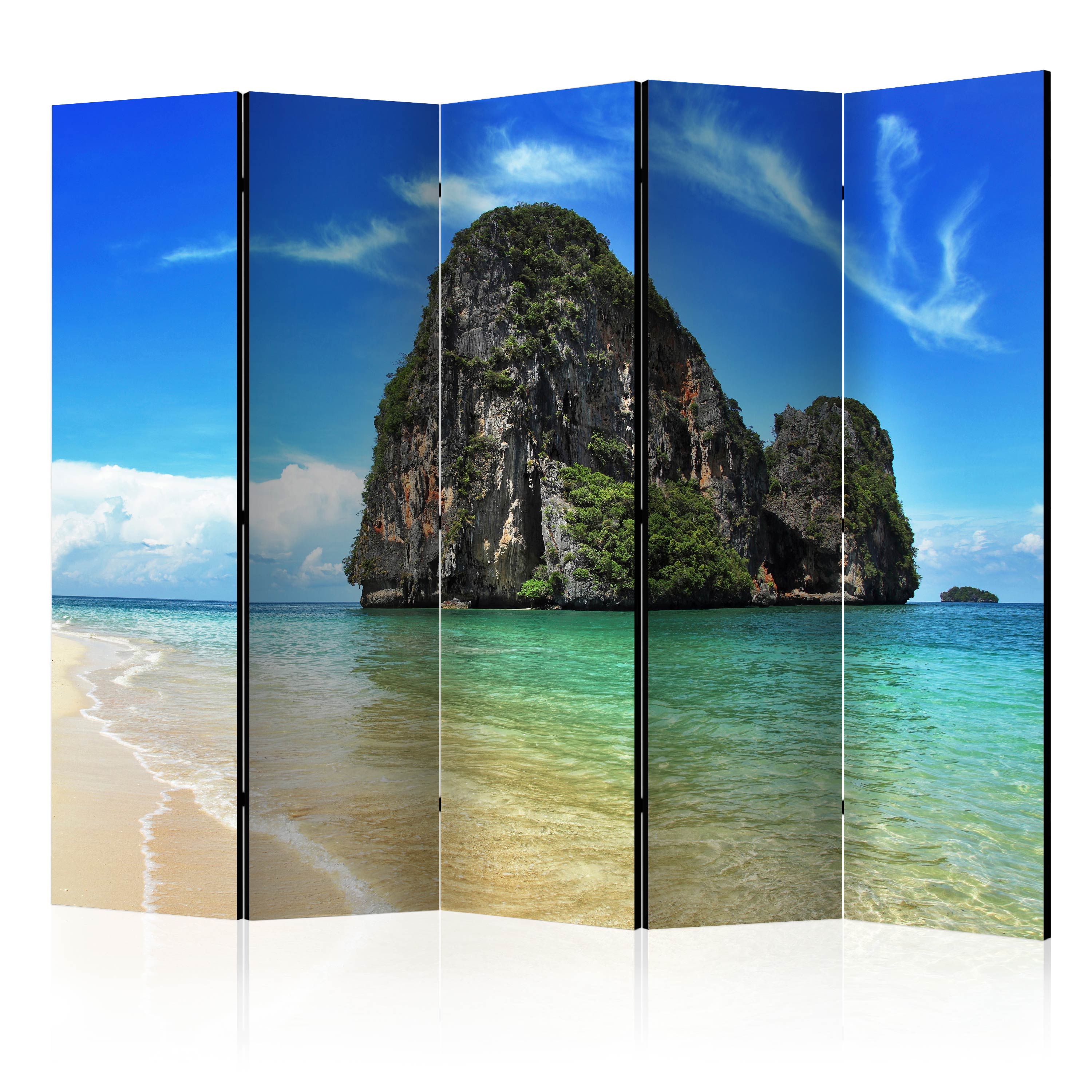 Room Divider - Exotic landscape in Thailand, Railay beach II [Room Dividers] - 225x172