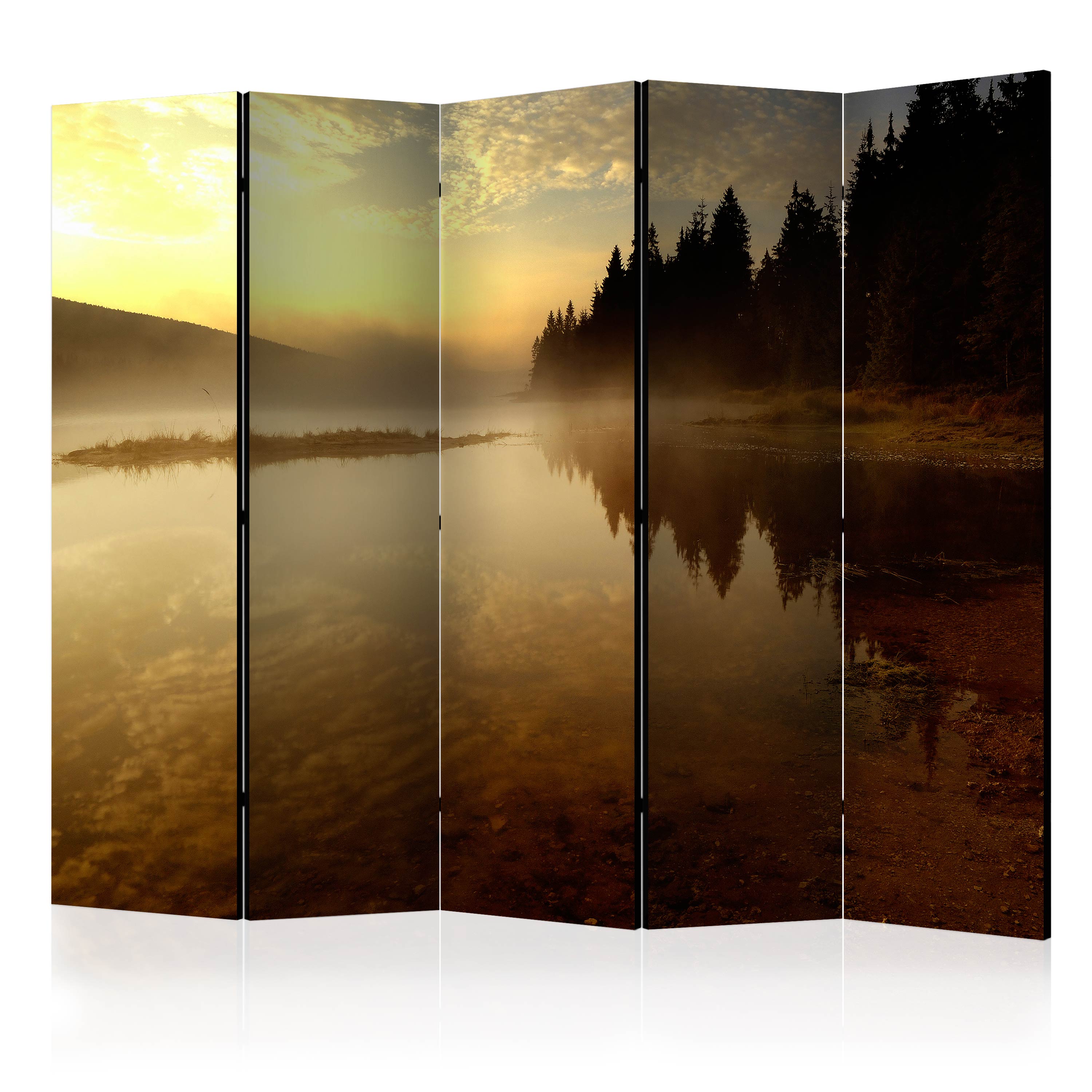 Room Divider - Forest and lake II [Room Dividers] - 225x172