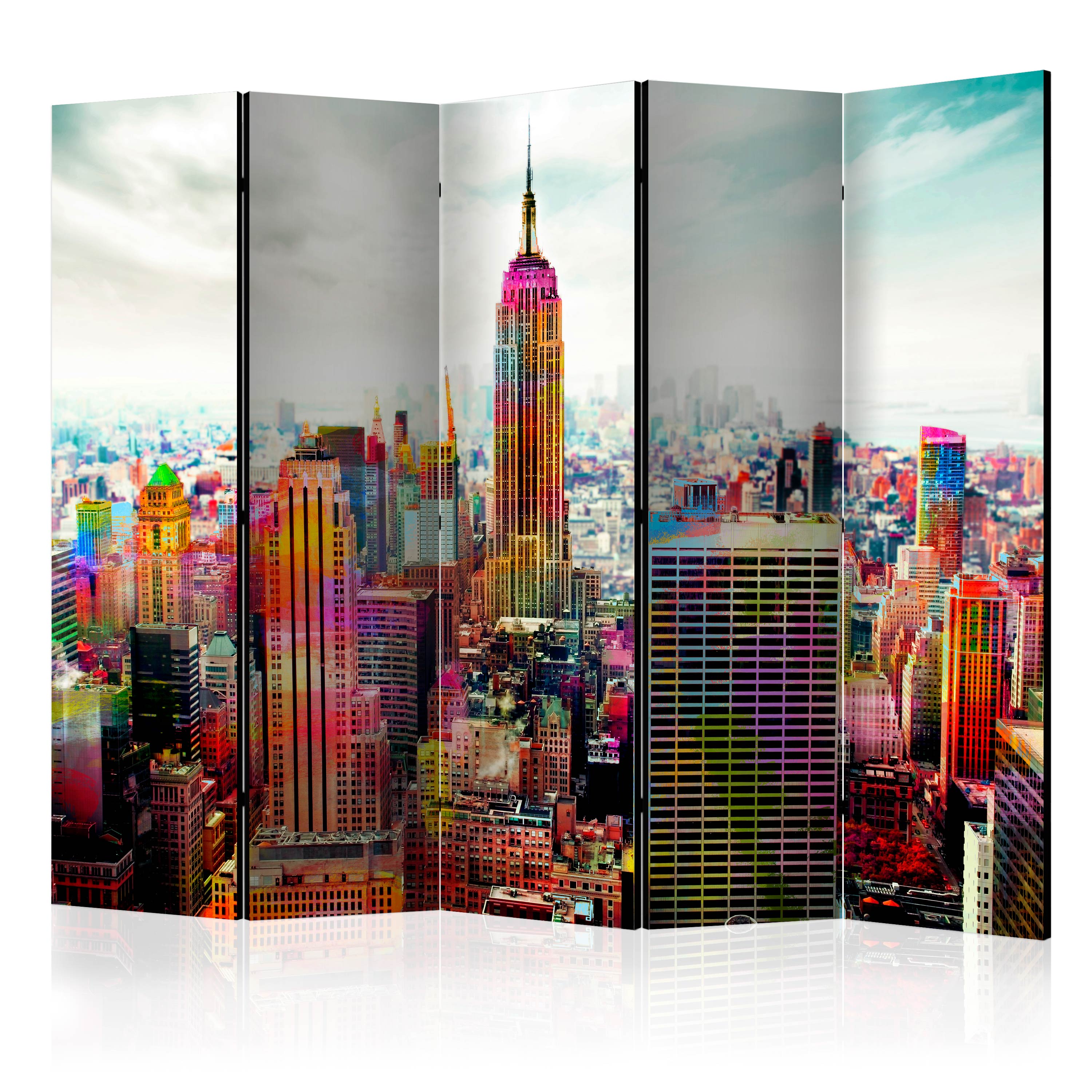 Room Divider - Colors of New York City II [Room Dividers] - 225x172