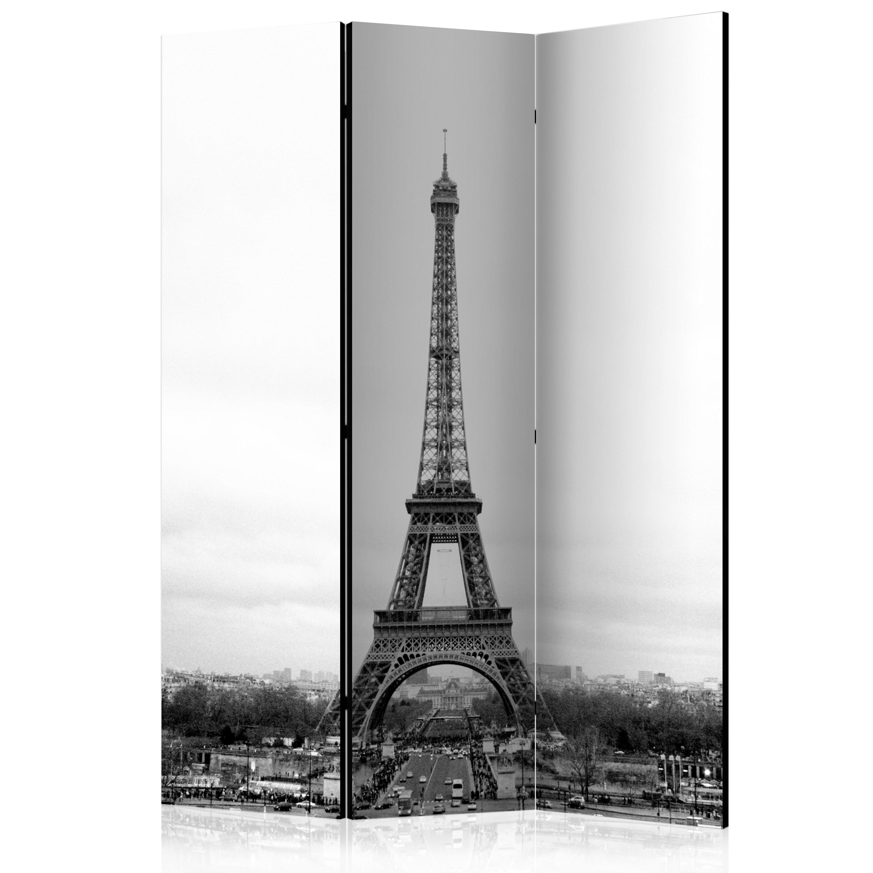 Room Divider - Paris: black and white photography [Room Dividers] - 135x172