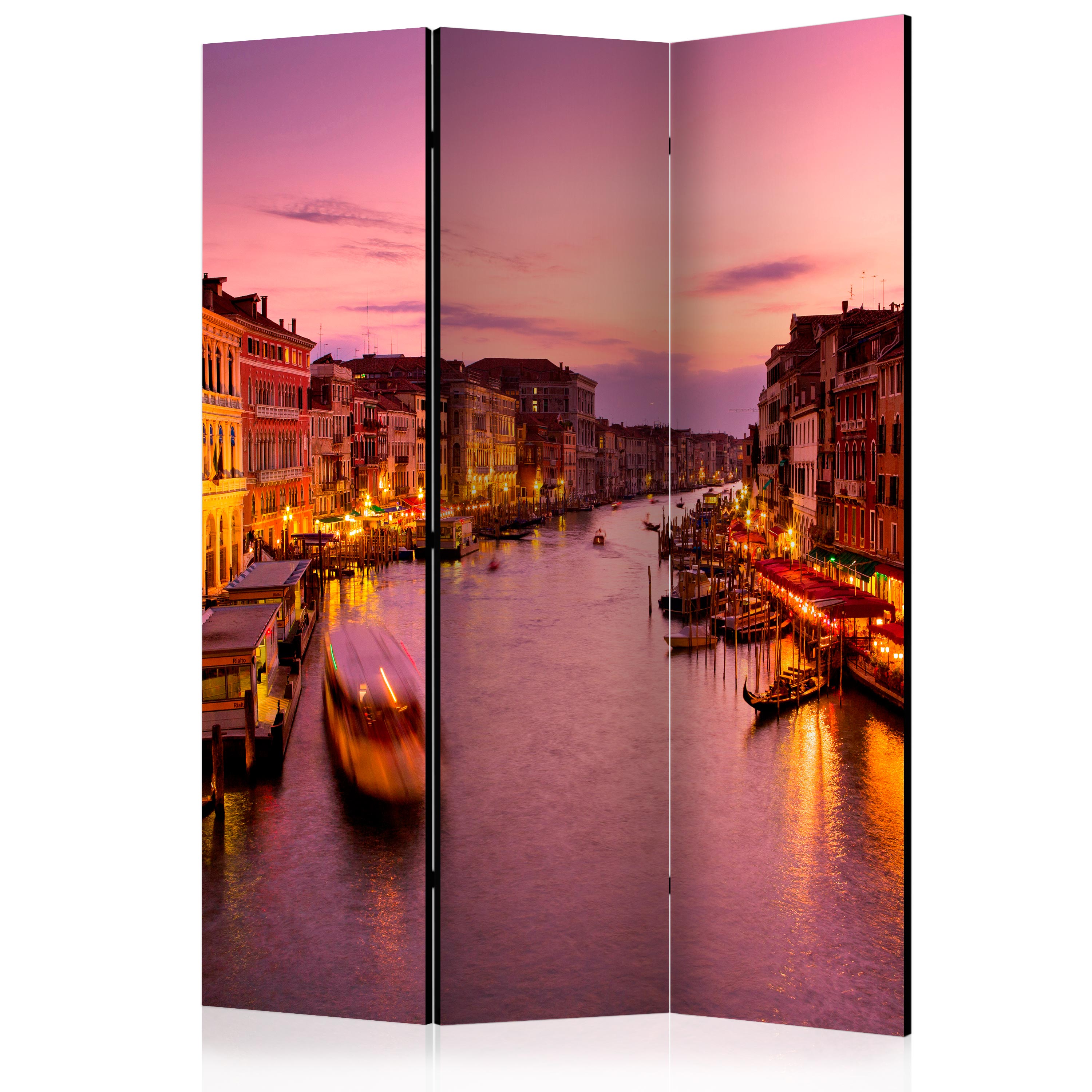 Room Divider - City of lovers, Venice by night [Room Dividers] - 135x172