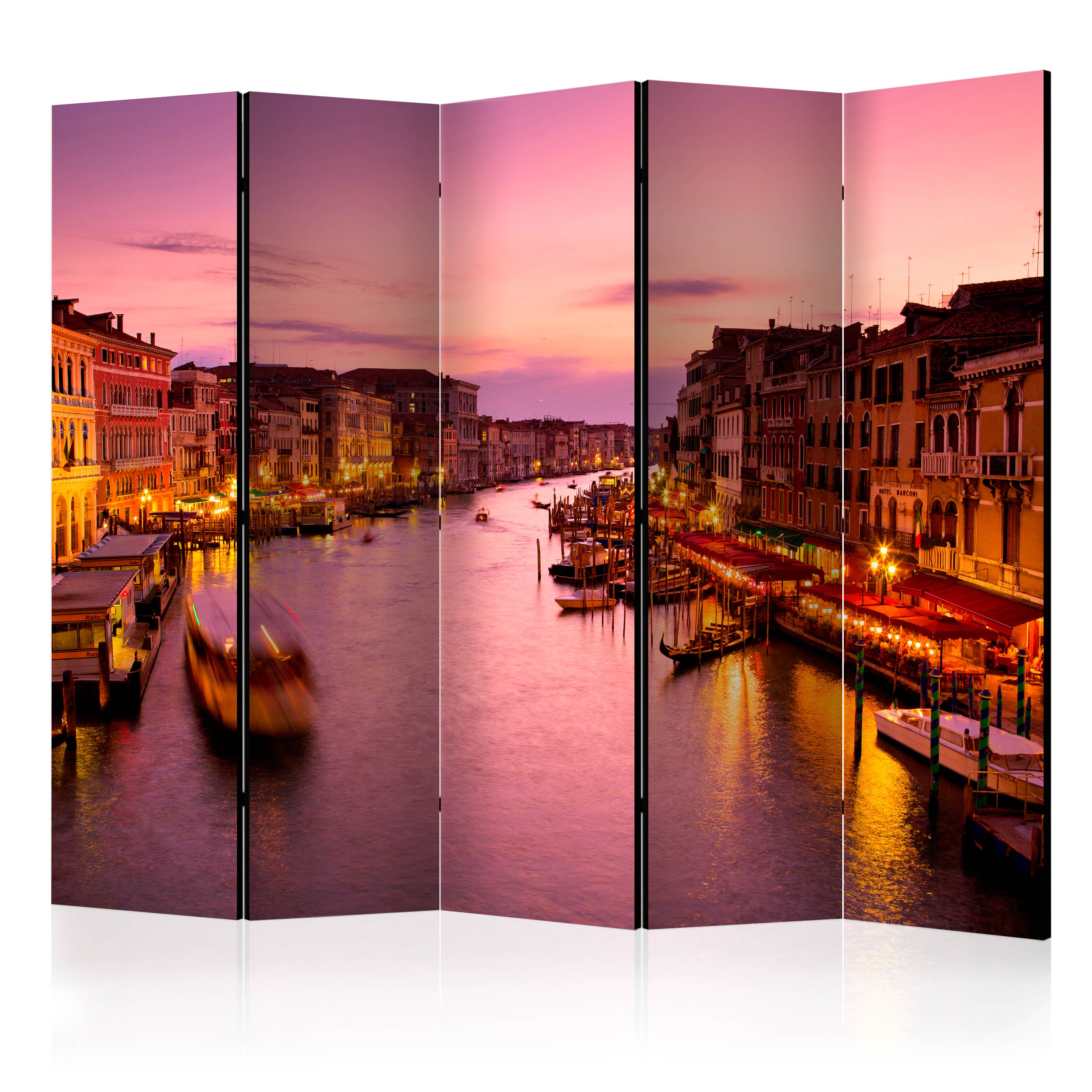 Room Divider - City of lovers, Venice by night II [Room Dividers] - 225x172