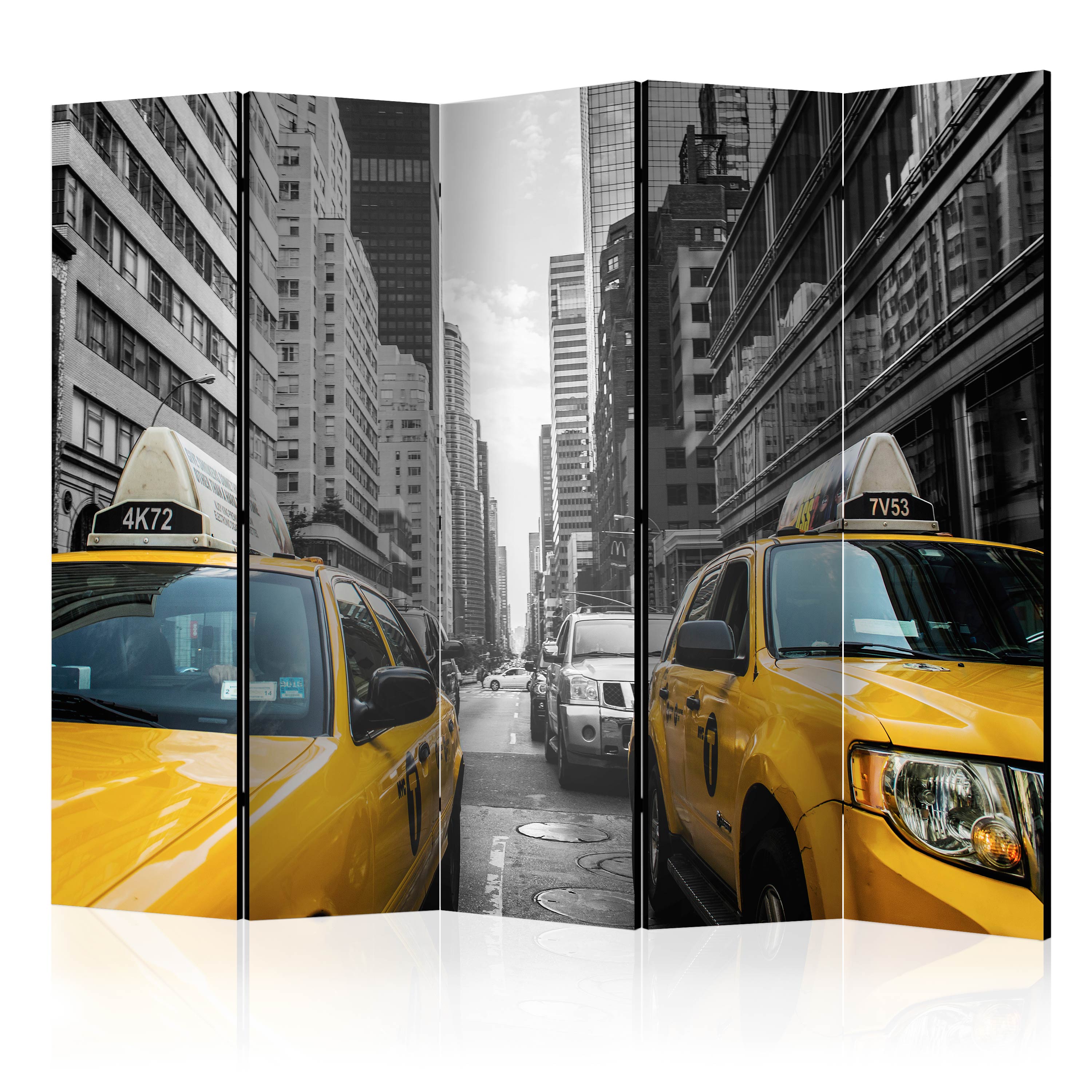 Room Divider - New York taxi II [Room Dividers] - 225x172