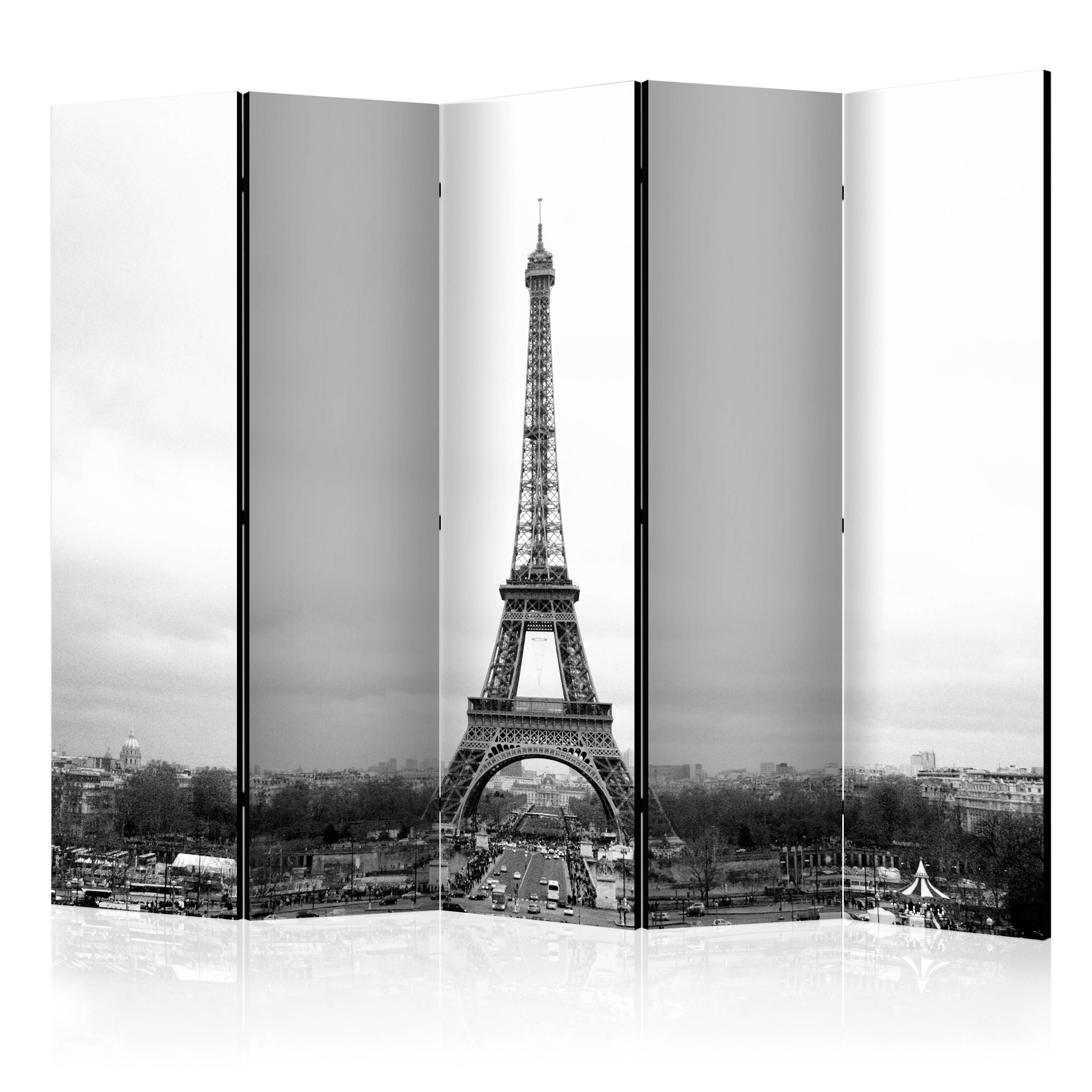 Room Divider - Paris: black and white photography II [Room Dividers] - 225x172