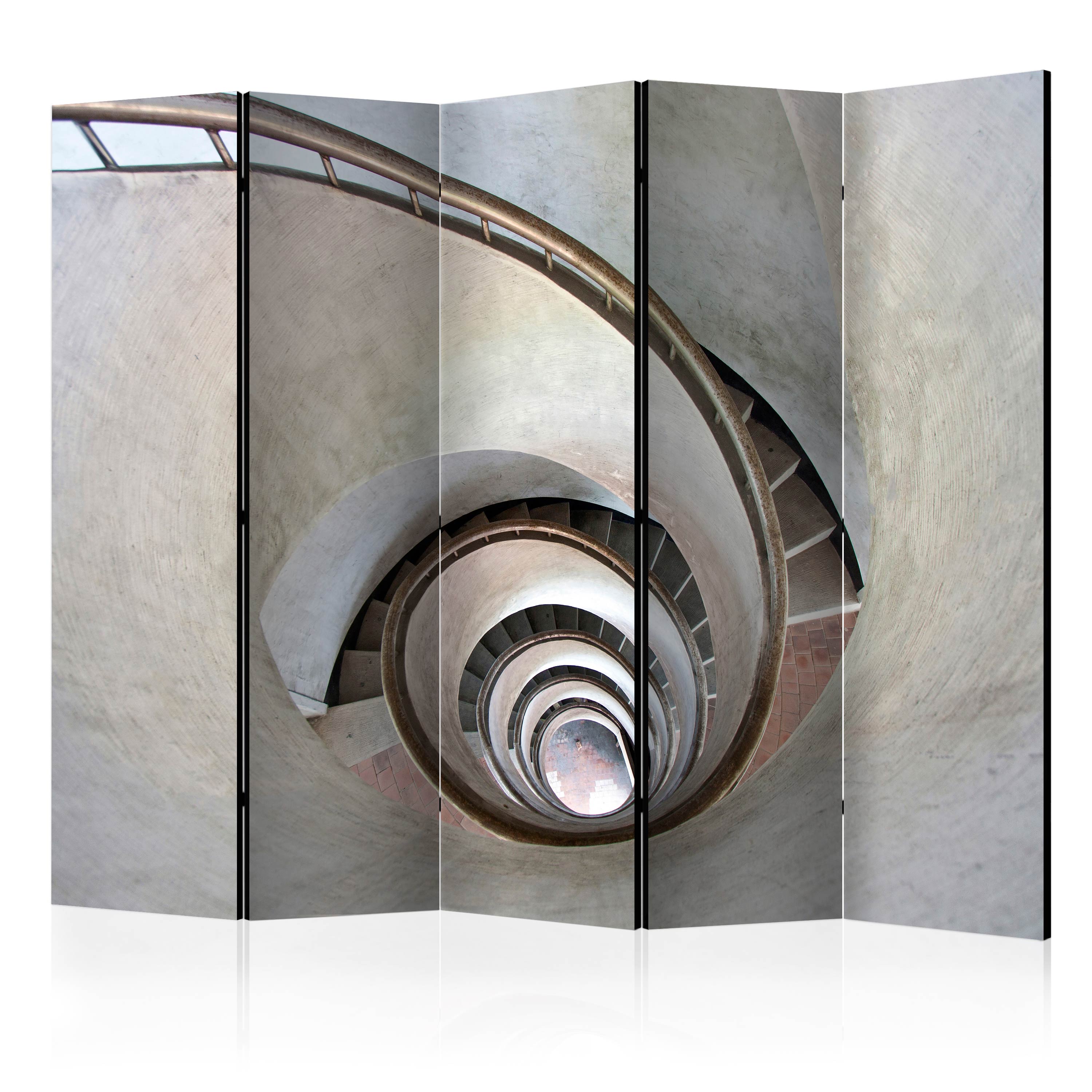 Room Divider - White spiral stairs II [Room Dividers] - 225x172