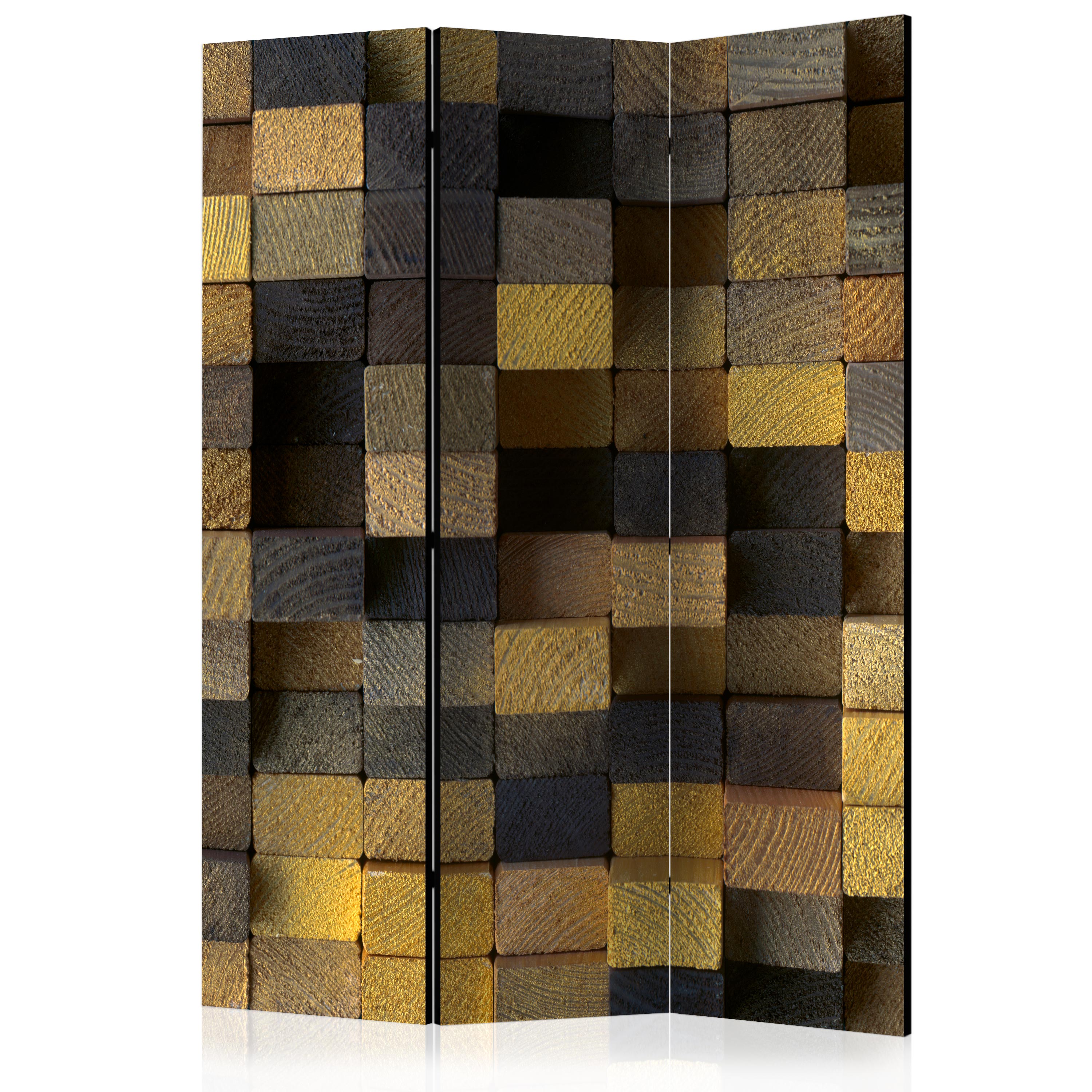 Room Divider - Wooden cubes [Room Dividers] - 135x172