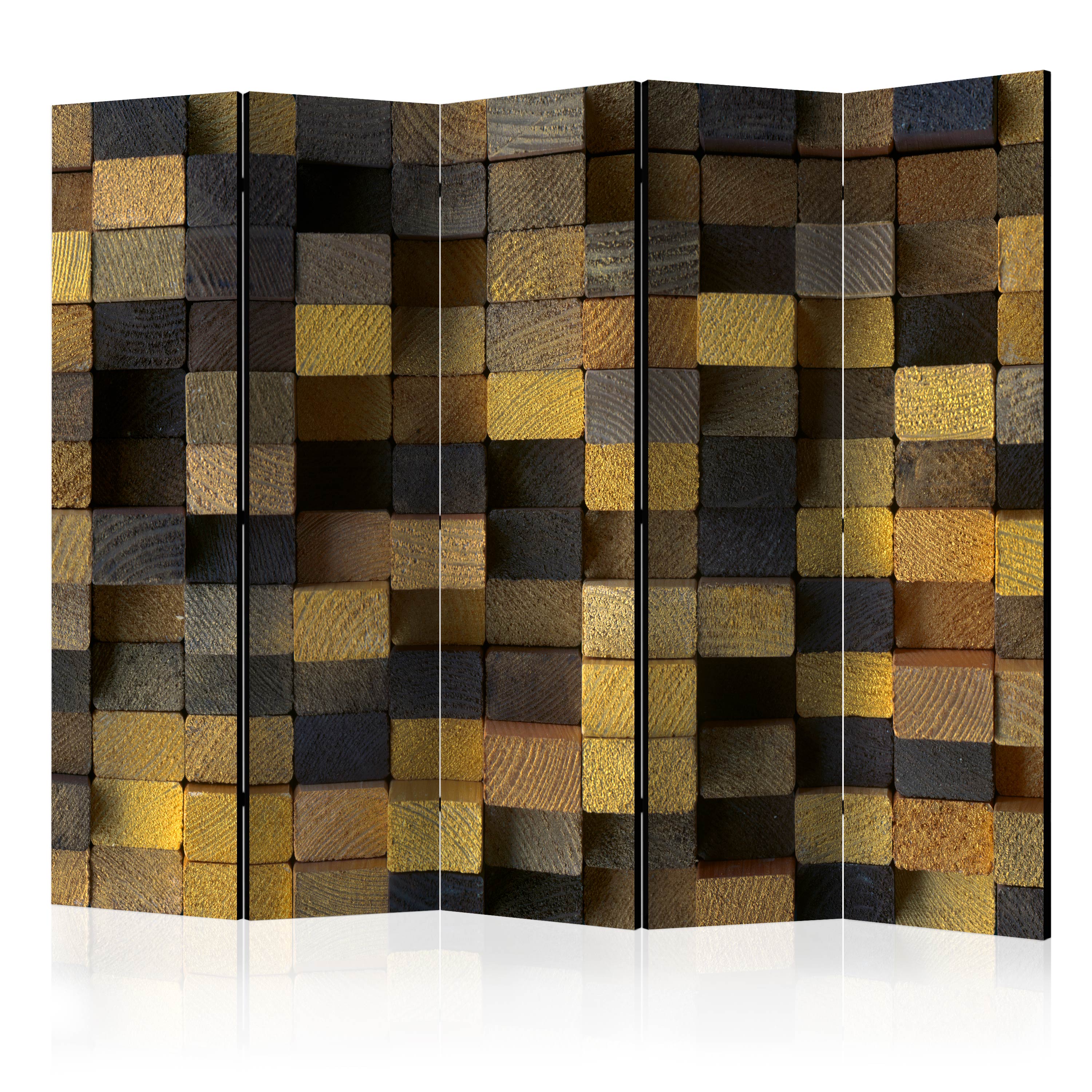 Room Divider - Wooden cubes II [Room Dividers] - 225x172