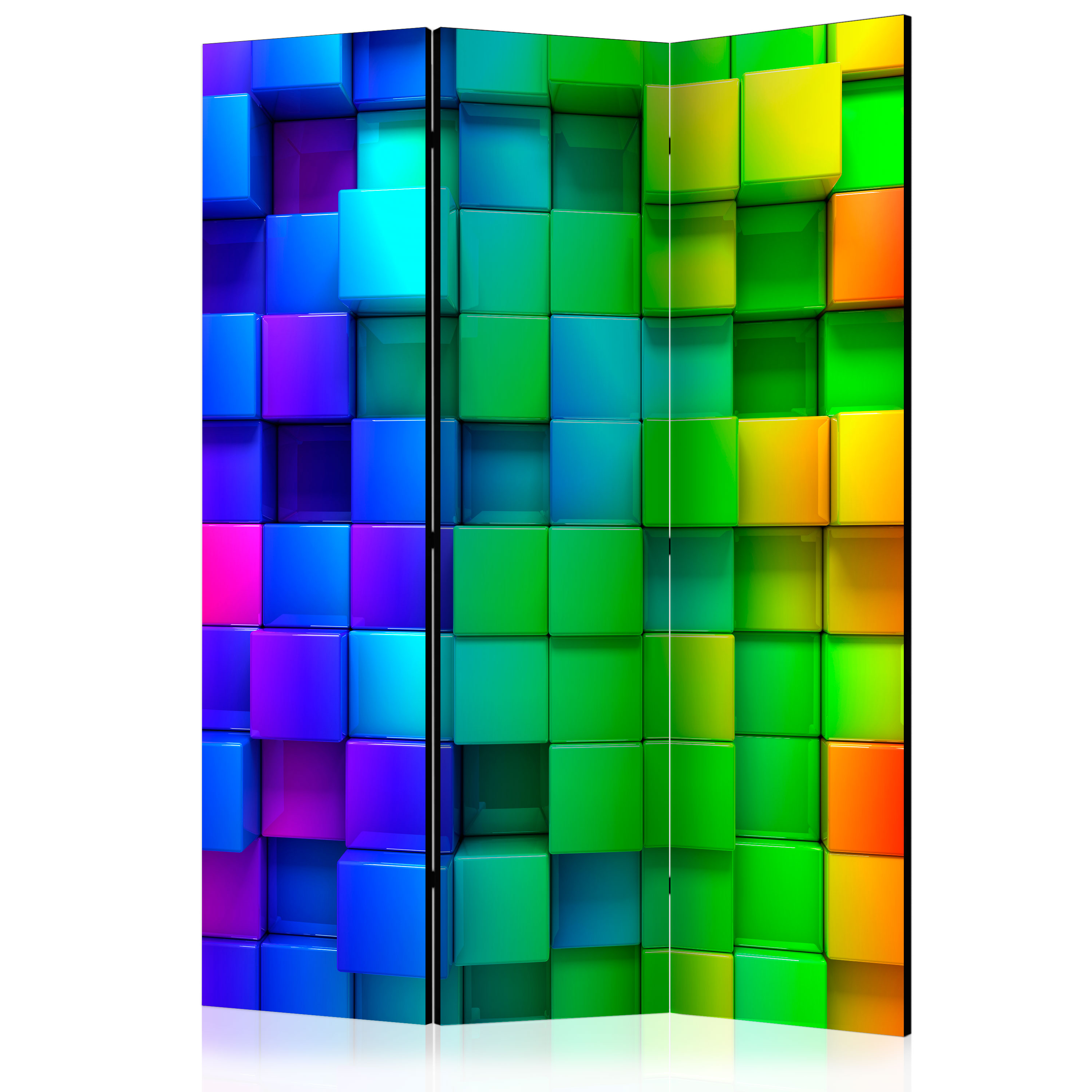 Room Divider - Colourful Cubes [Room Dividers] - 135x172