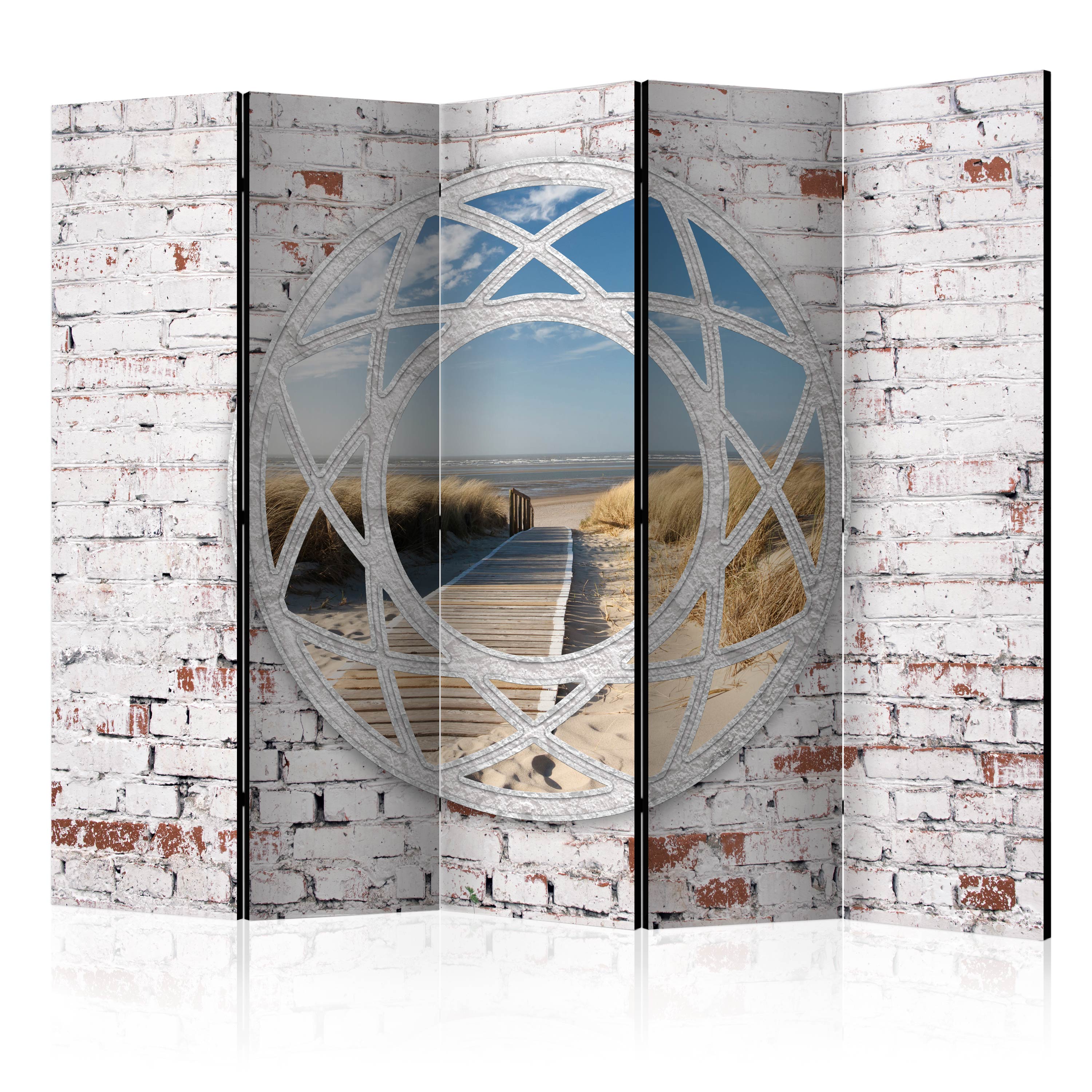 Room Divider - View of the beach II [Room Dividers] - 225x172