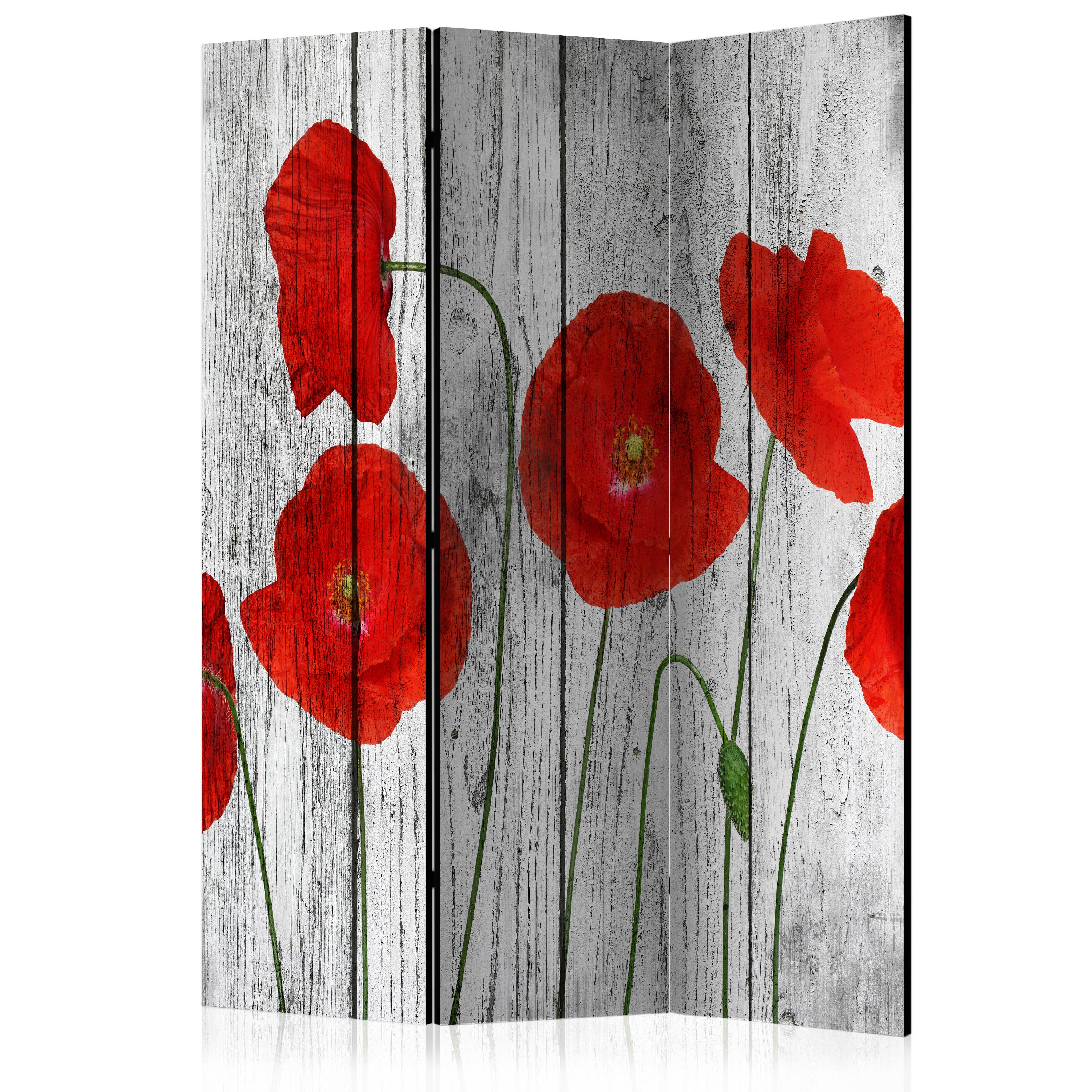 Room Divider - Tale of Red Poppies [Room Dividers] - 135x172