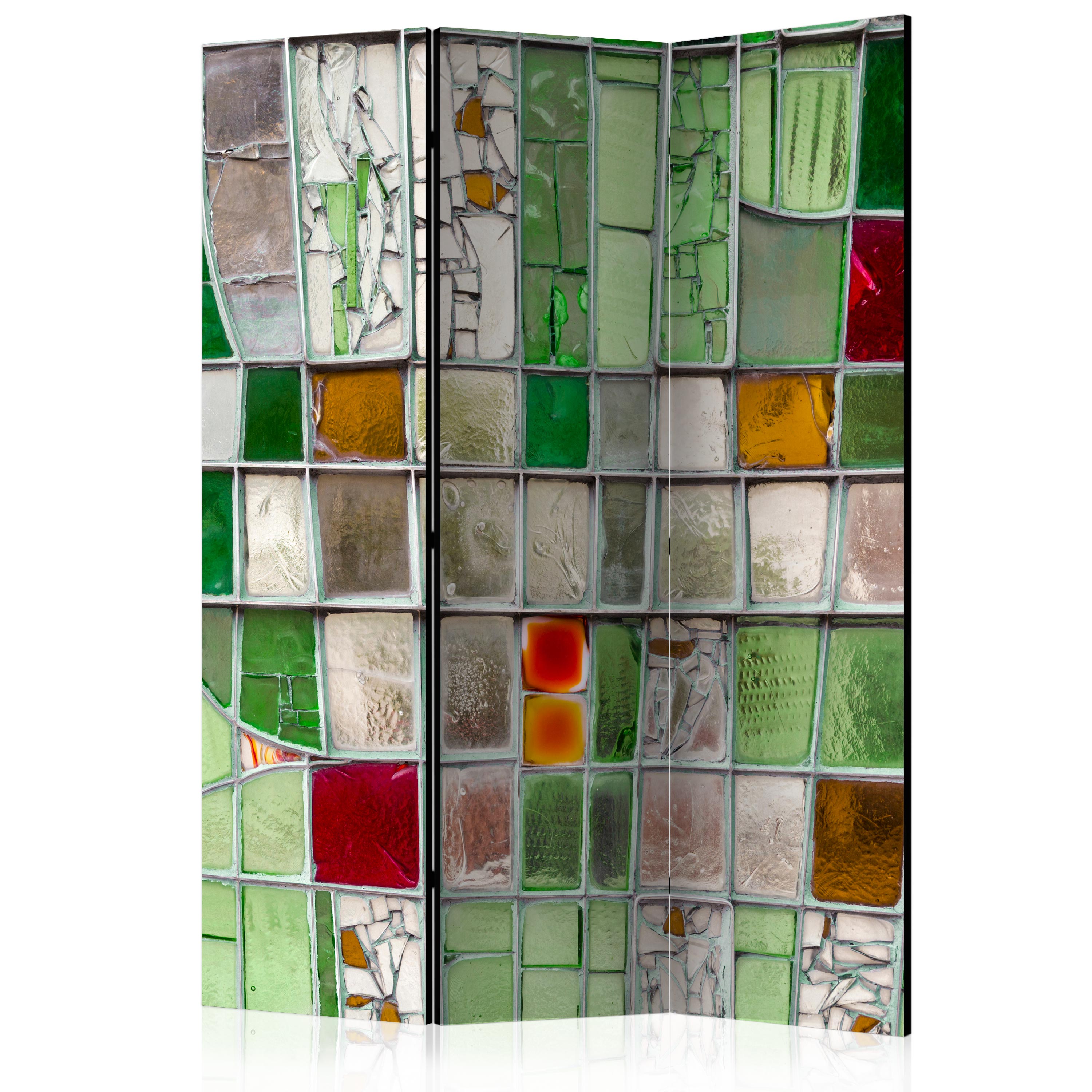 Room Divider - Emerald Stained Glass [Room Dividers] - 135x172