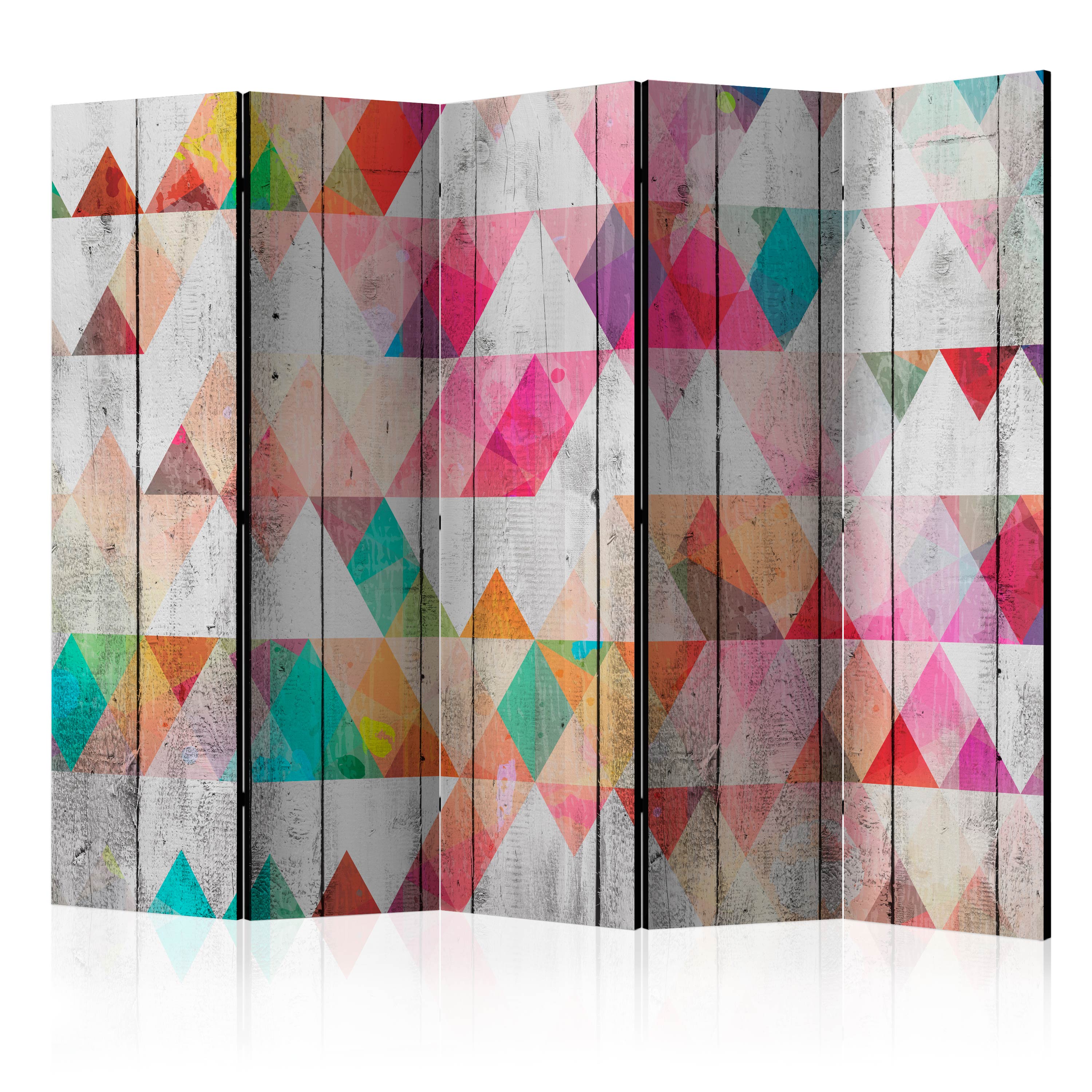 Room Divider - Rainbow Triangles II [Room Dividers] - 225x172