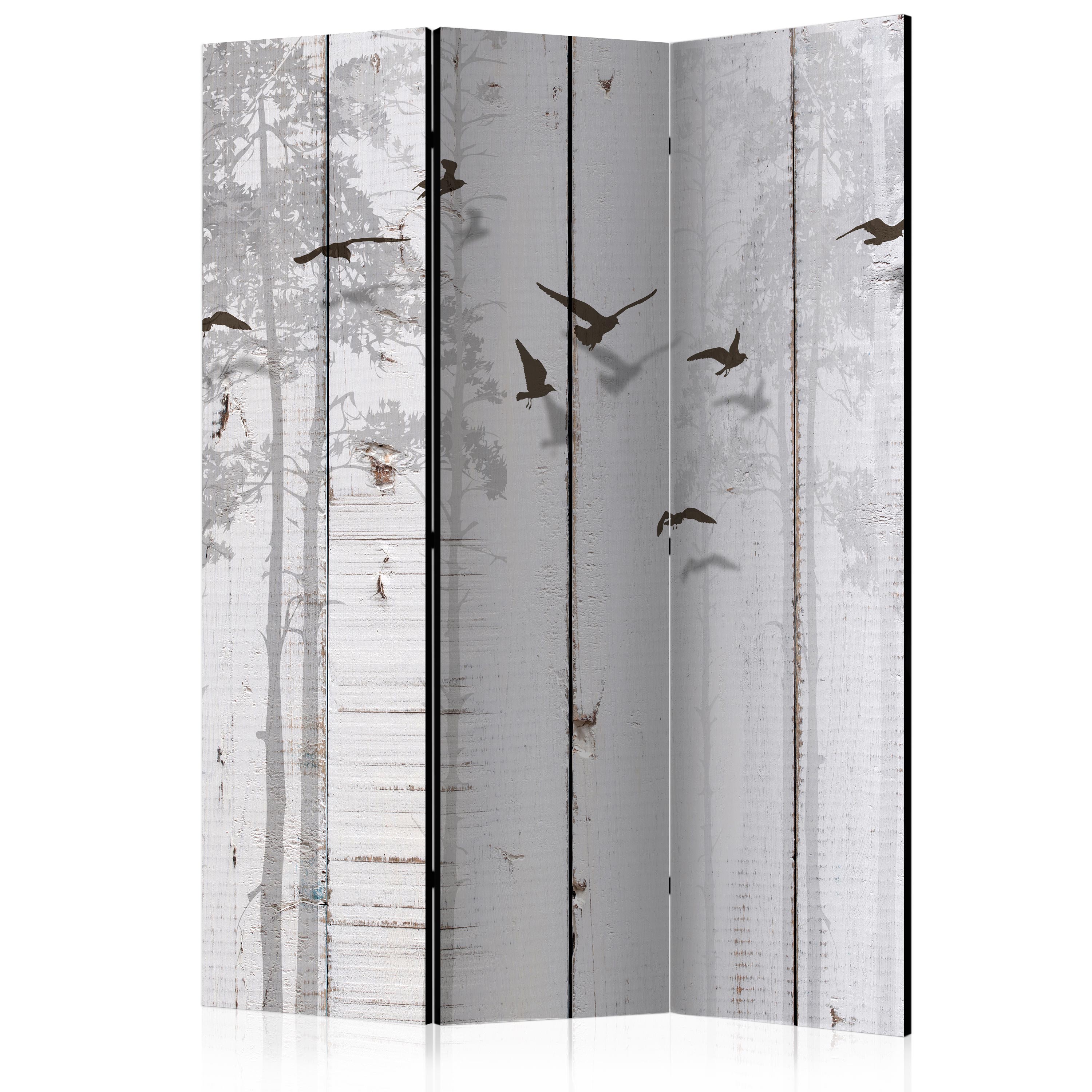Room Divider - Birds on Boards [Room Dividers] - 135x172
