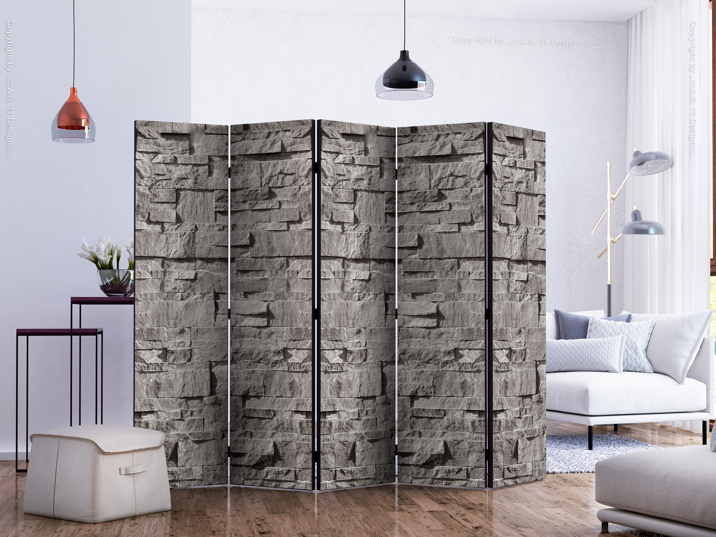 Deko Paravent Raumteiler Trennwand Spanische Wand Sichtschutz f-A-0733-z-c 