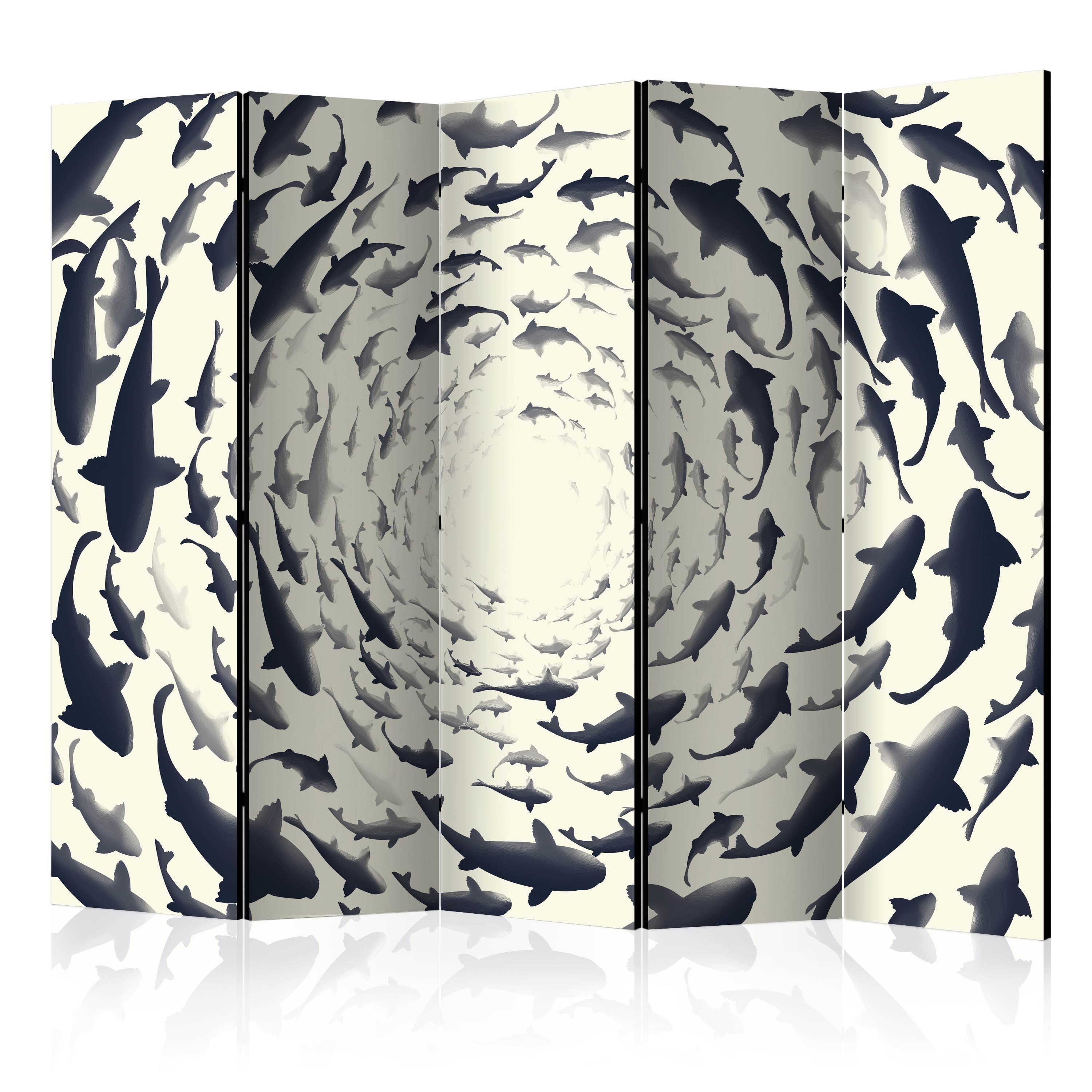 Room Divider - Fish Swirl II [Room Dividers] - 225x172