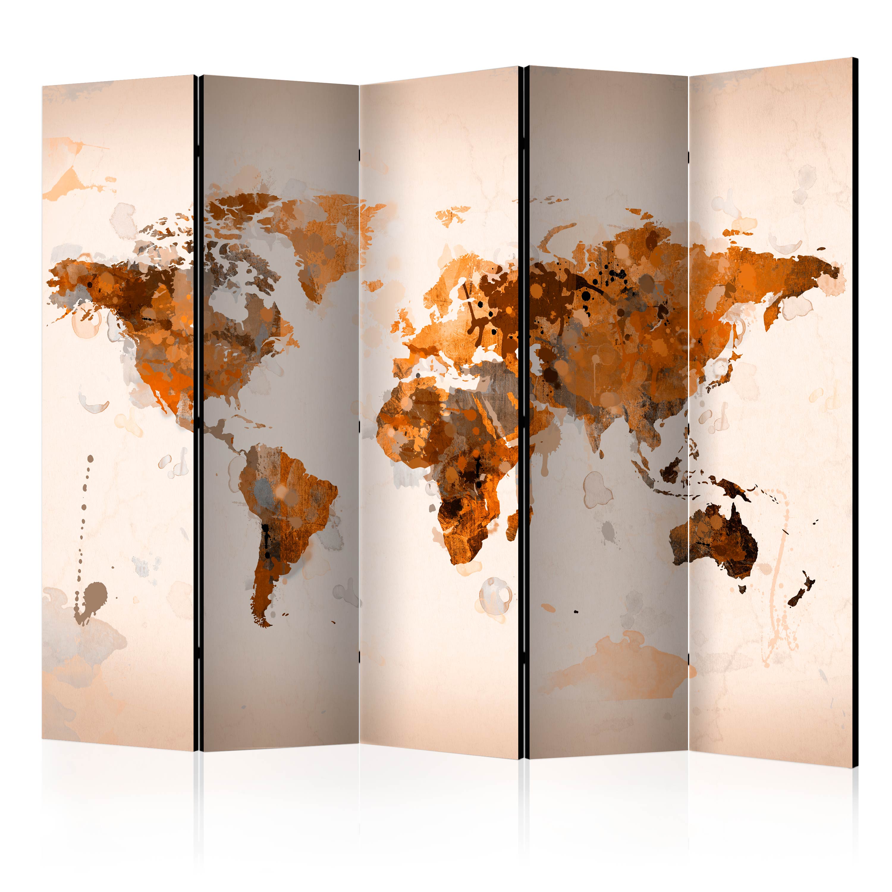 Room Divider - World in brown shades II [Room Dividers] - 225x172