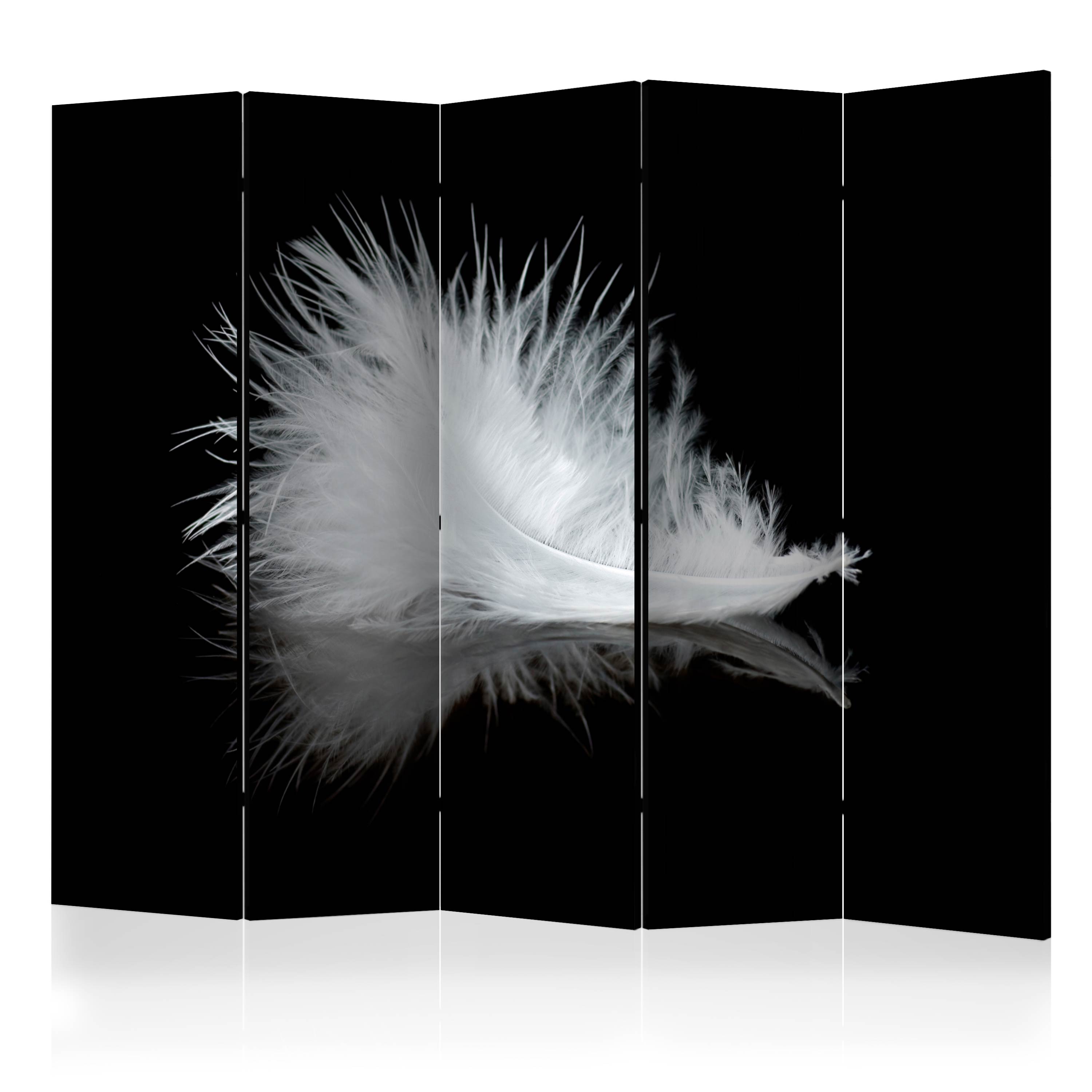 Room Divider - White feather II [Room Dividers] - 225x172