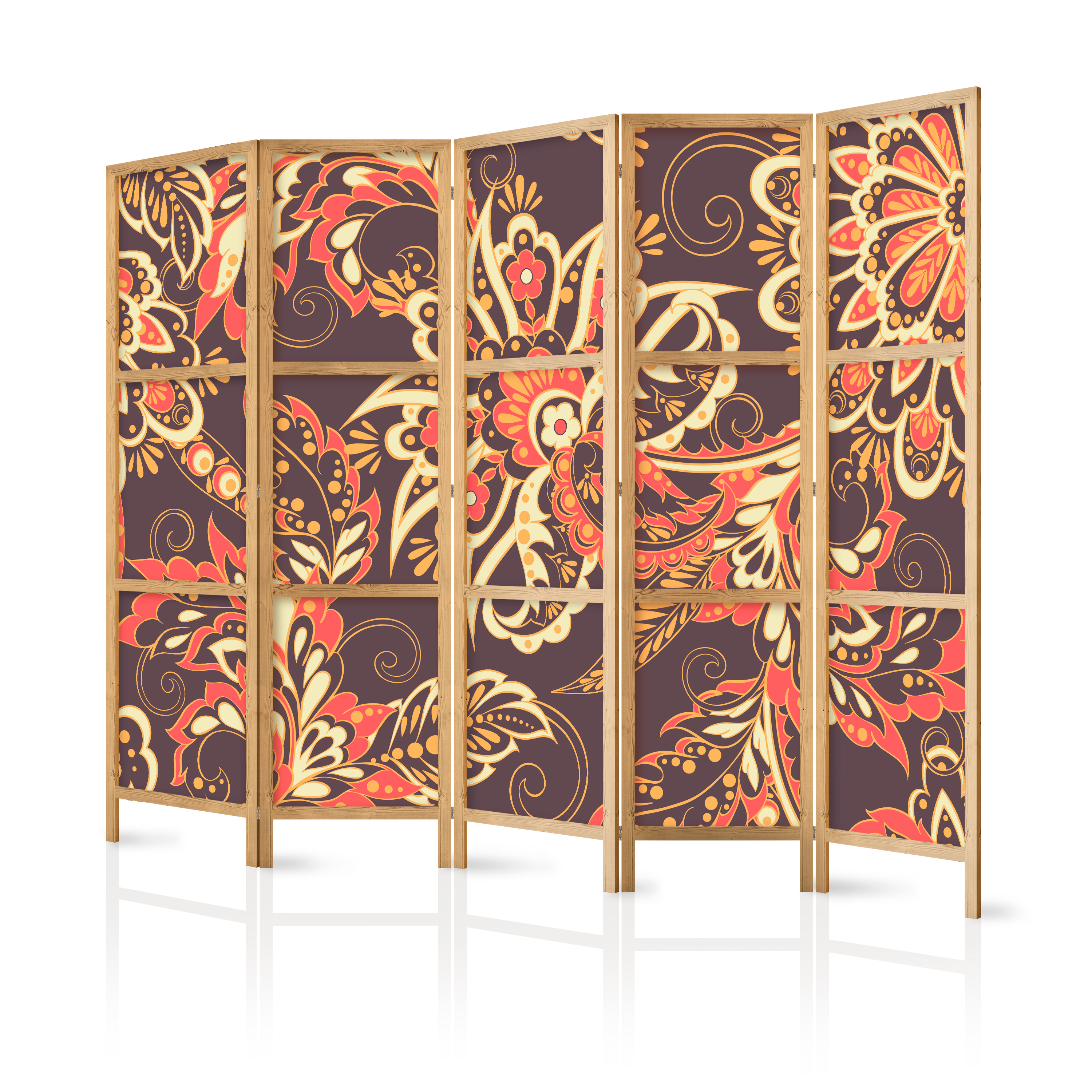 Folding Screen Room Divider NonWoven Canvas Japan 12 patterns bC0385