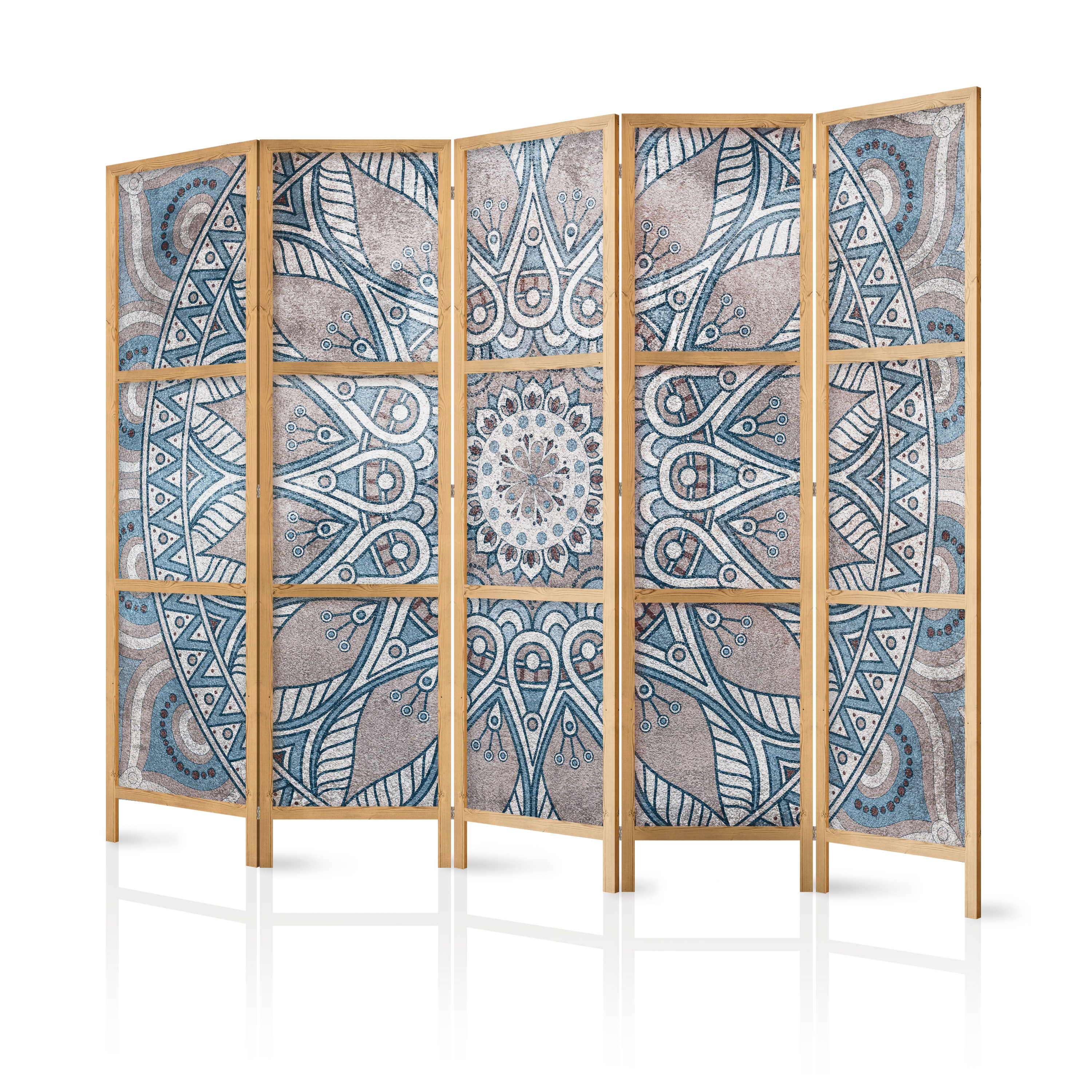 Details zu Deko Paravent Mandala Raumteiler Holz Trennwand Raumtrenner p-C-0010-z-c Neuer niedrigster Preis