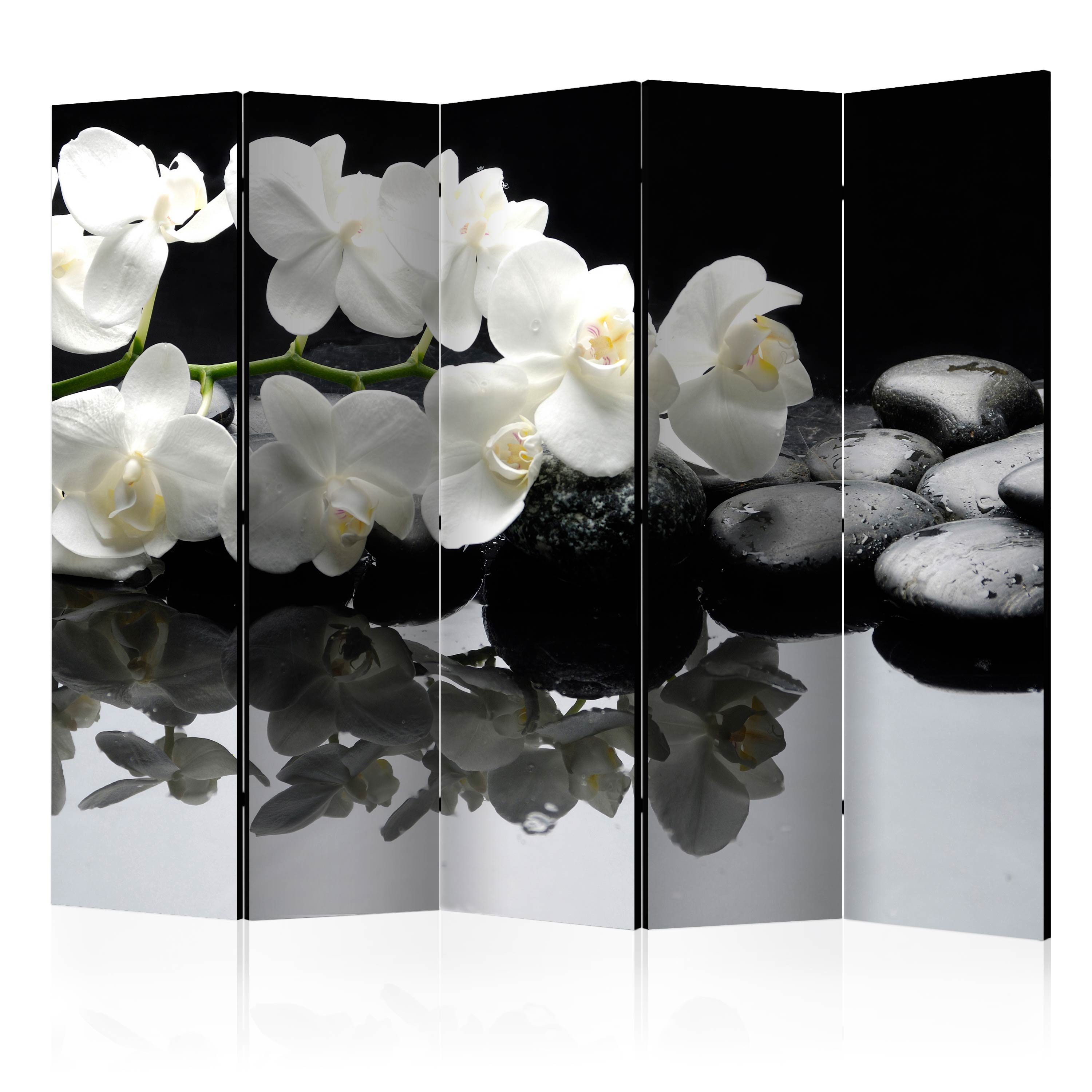 Room Divider - Spa, Stones and Orchid II [Room Dividers] - 225x172