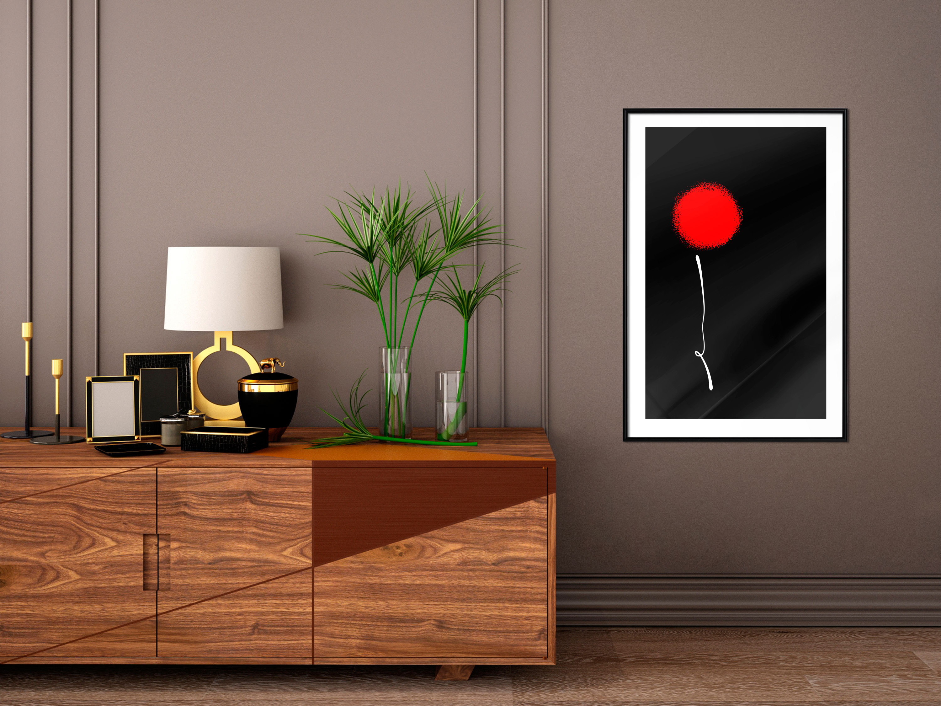 Poster mit Rahmen Bilder gerahmte Wandbild Kunstdruck Bilderrahmen aA