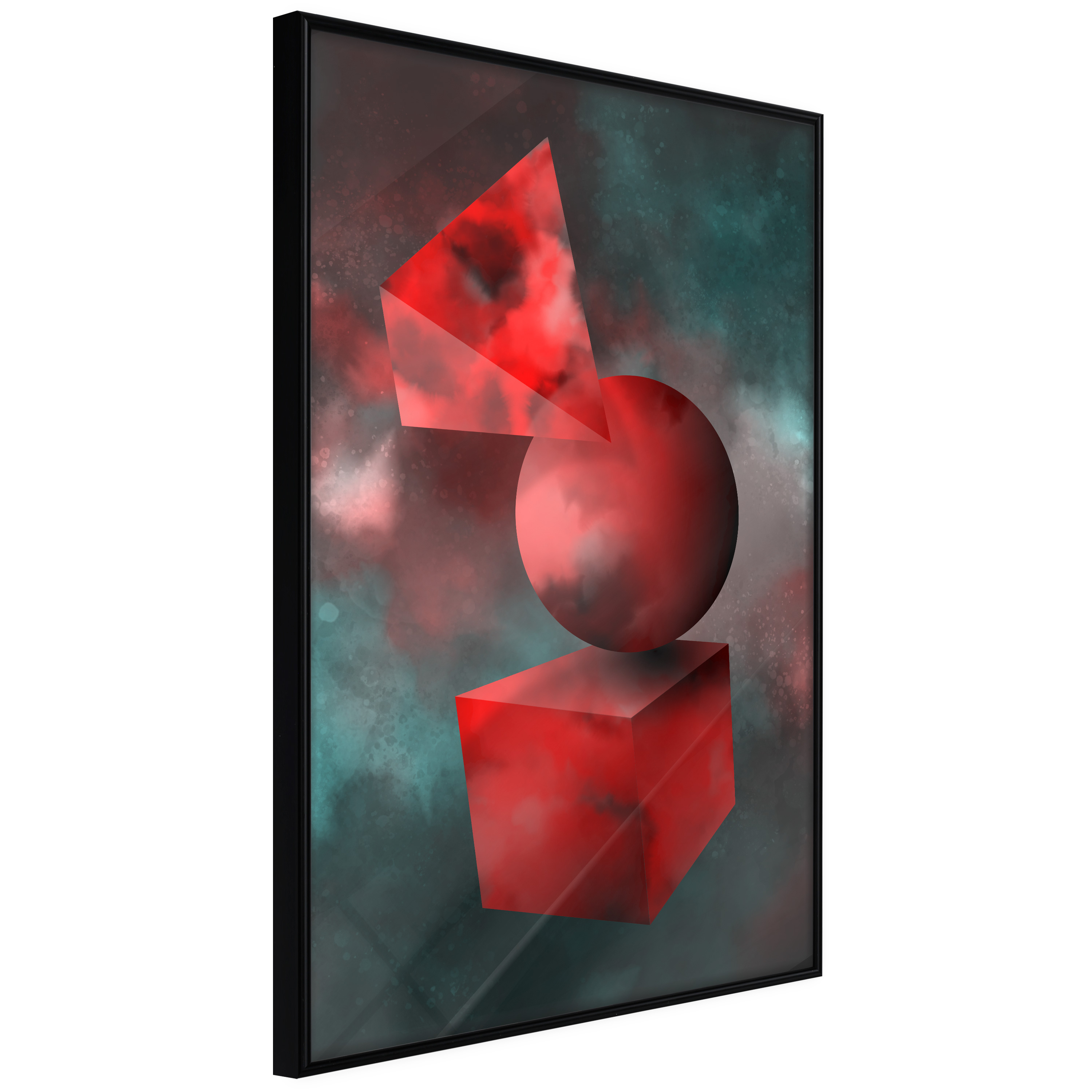 Poster - Red Solid Figures - 20x30