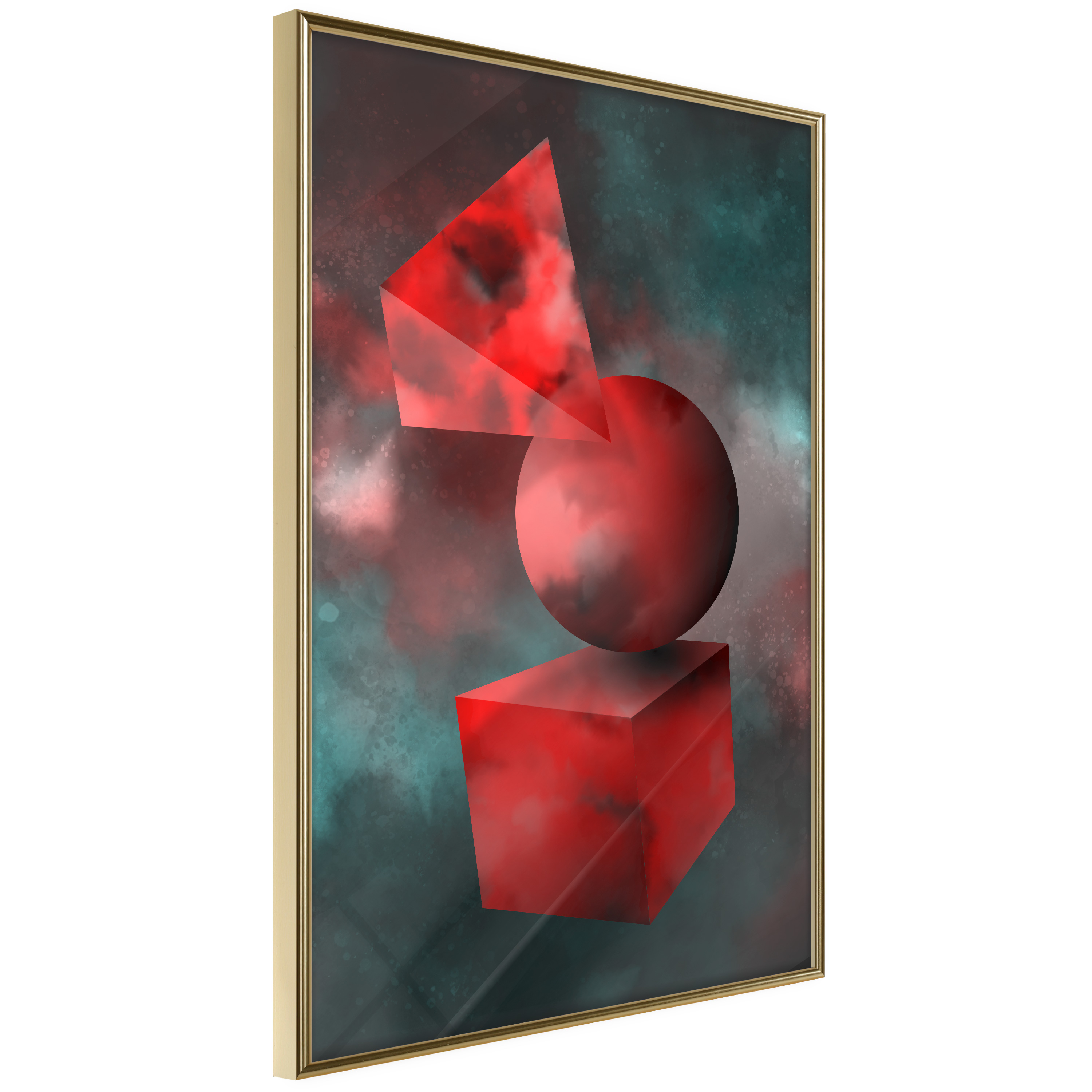 Poster - Red Solid Figures - 40x60