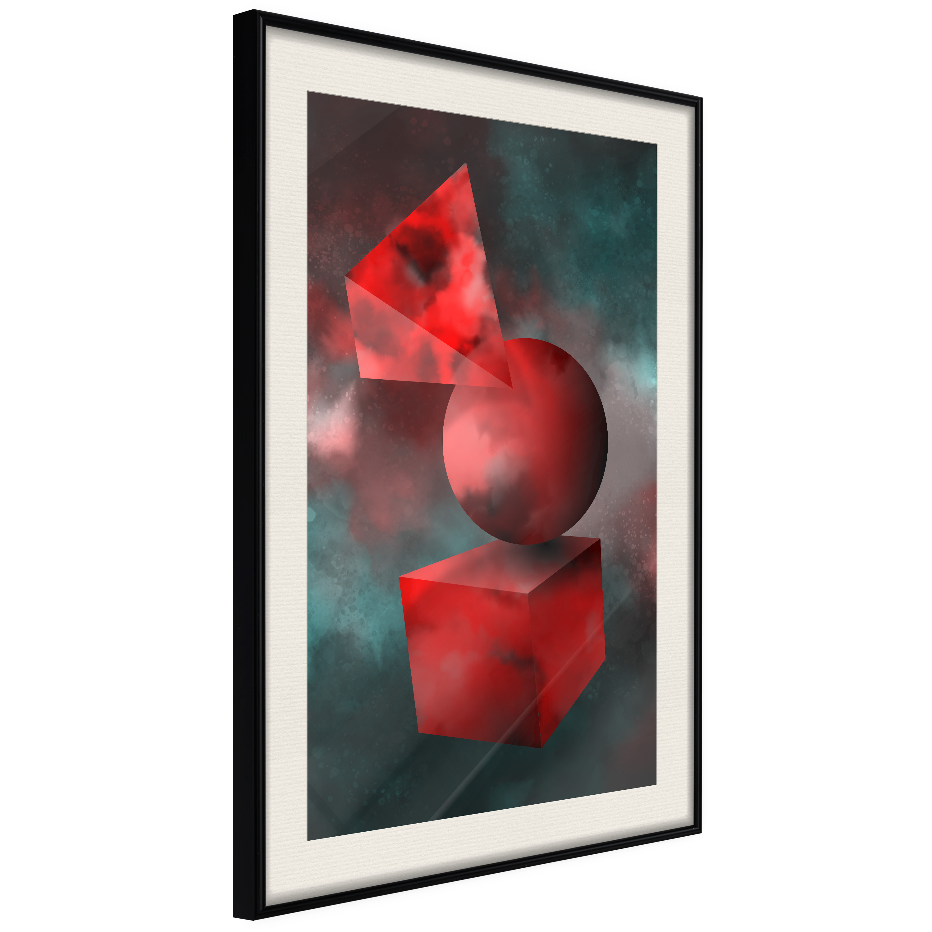 Poster - Red Solid Figures - 30x45