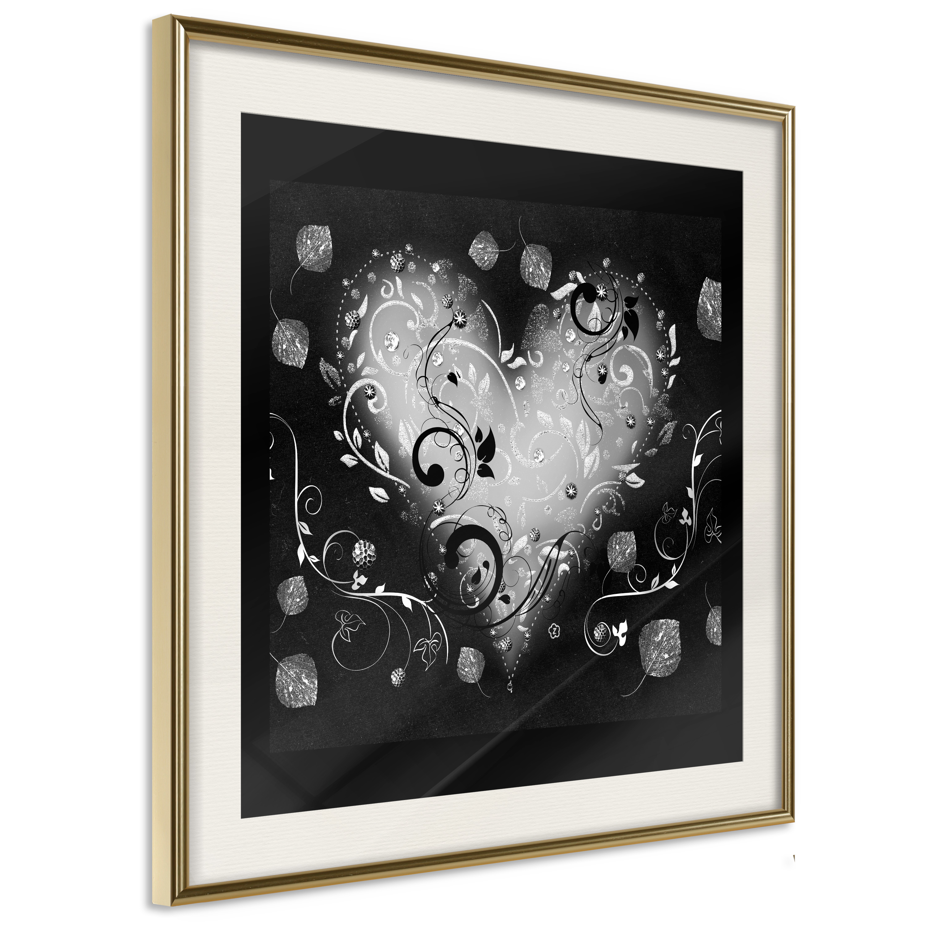 Poster - Ornamented Heart - 50x50