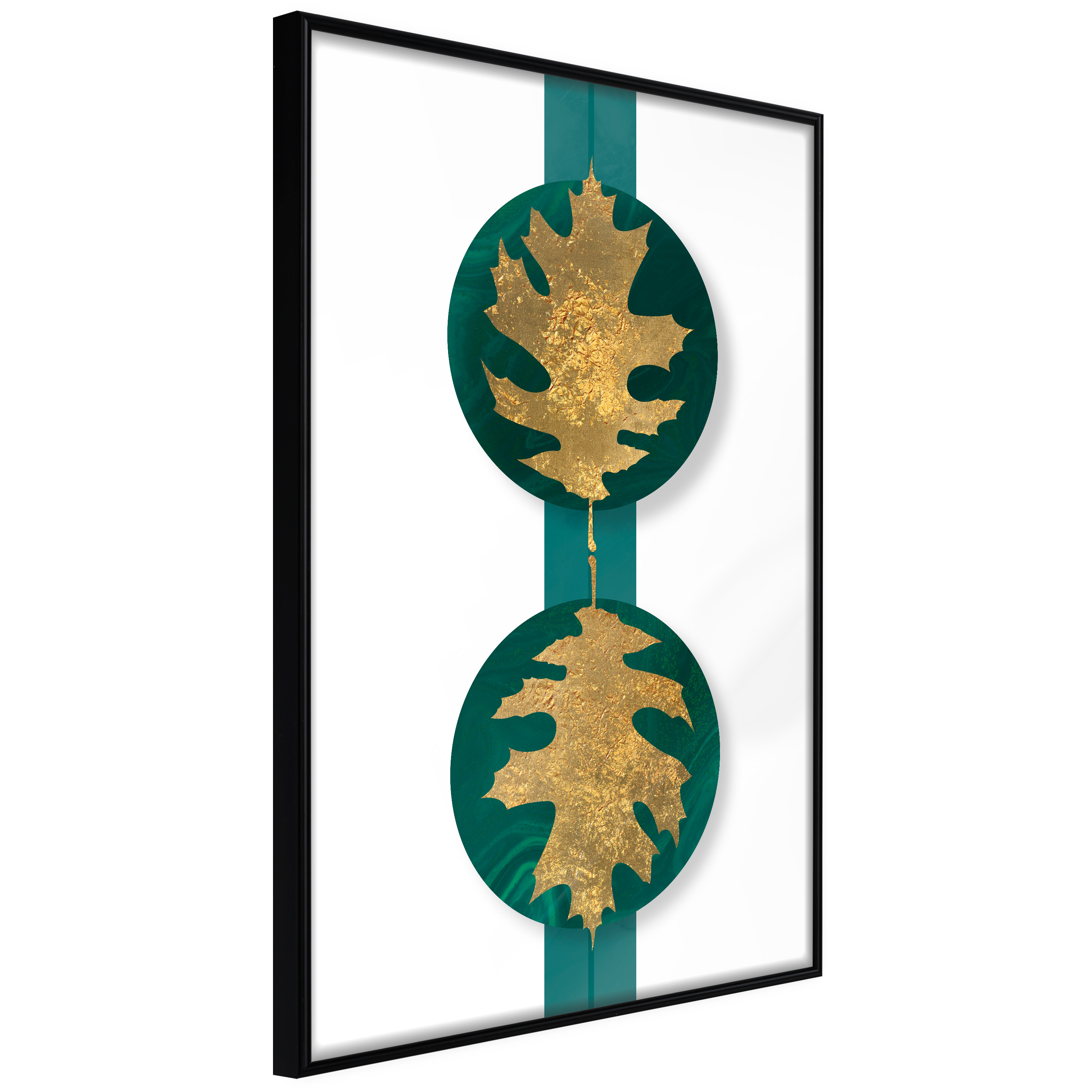 Poster - Gilded Oak Leaves - 20x30