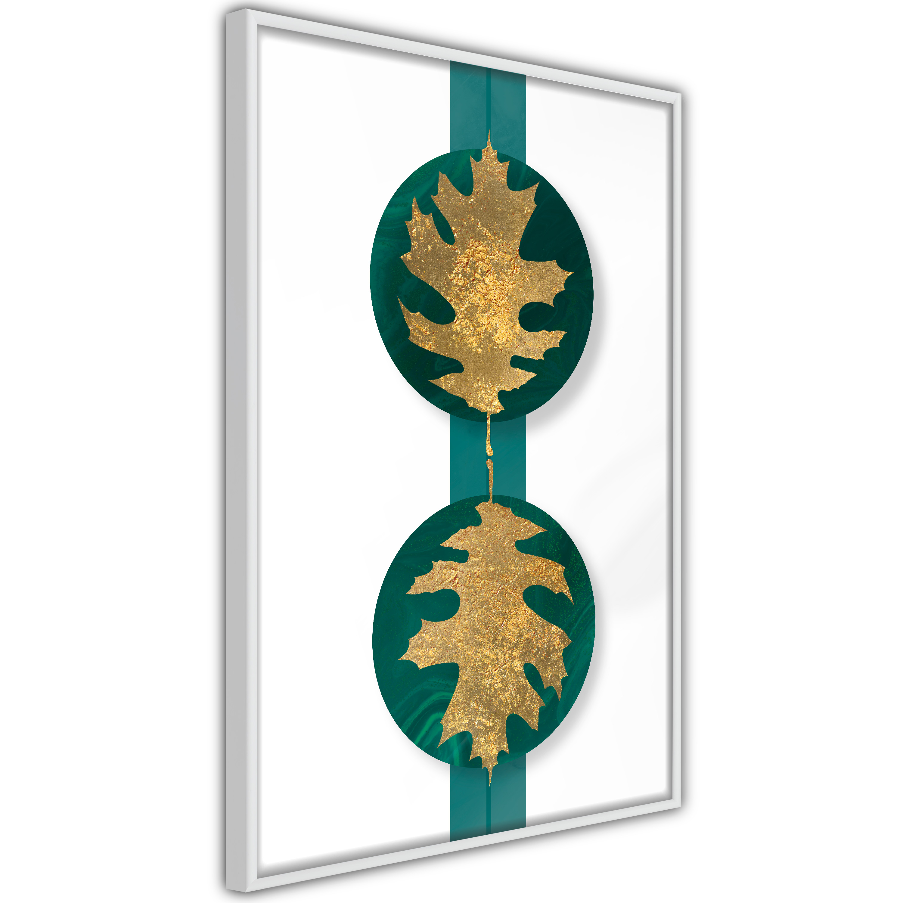Poster - Gilded Oak Leaves - 40x60